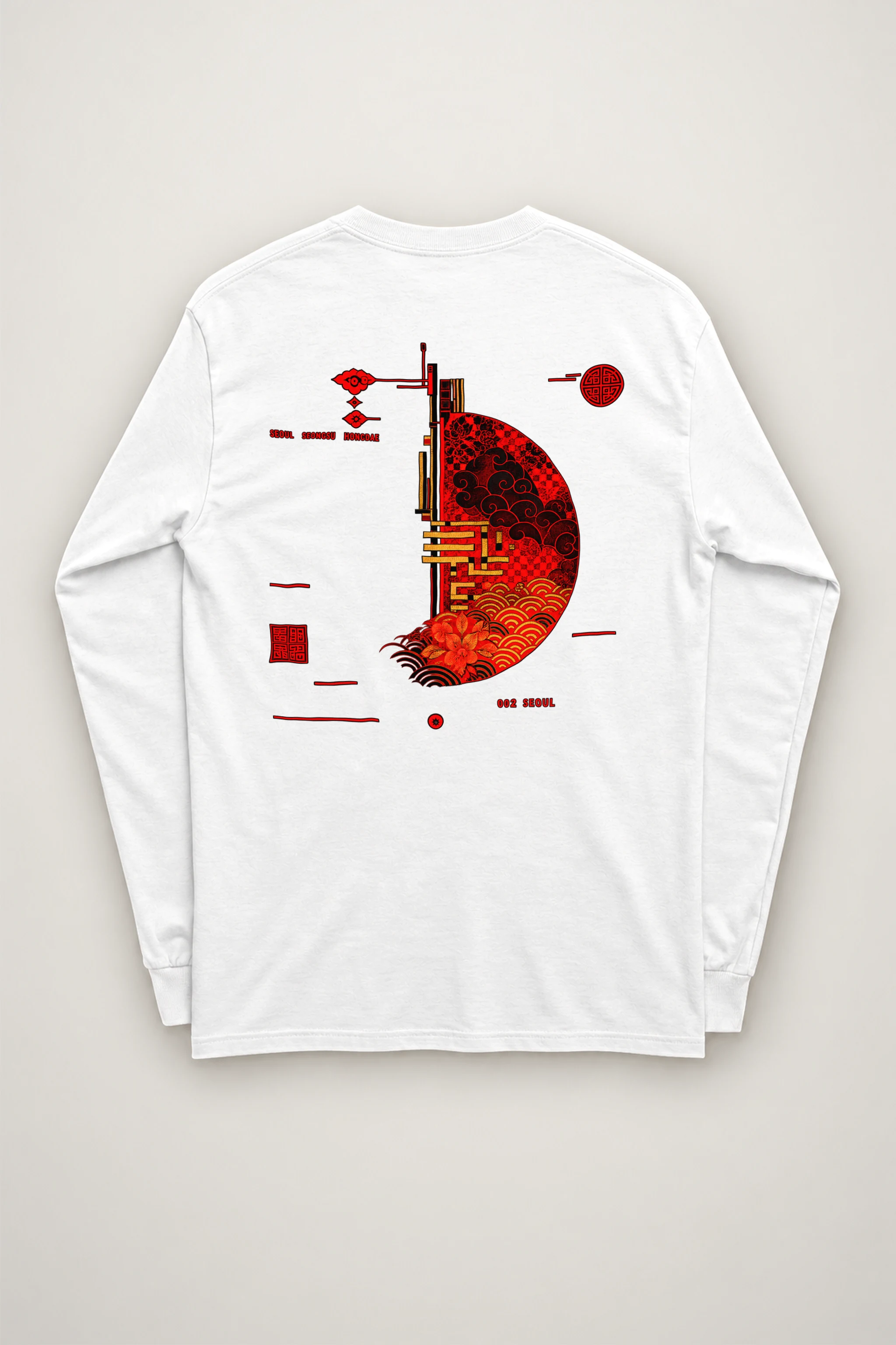 "Seongsu Hongdae 002" Unisex Longsleeve T-shirt