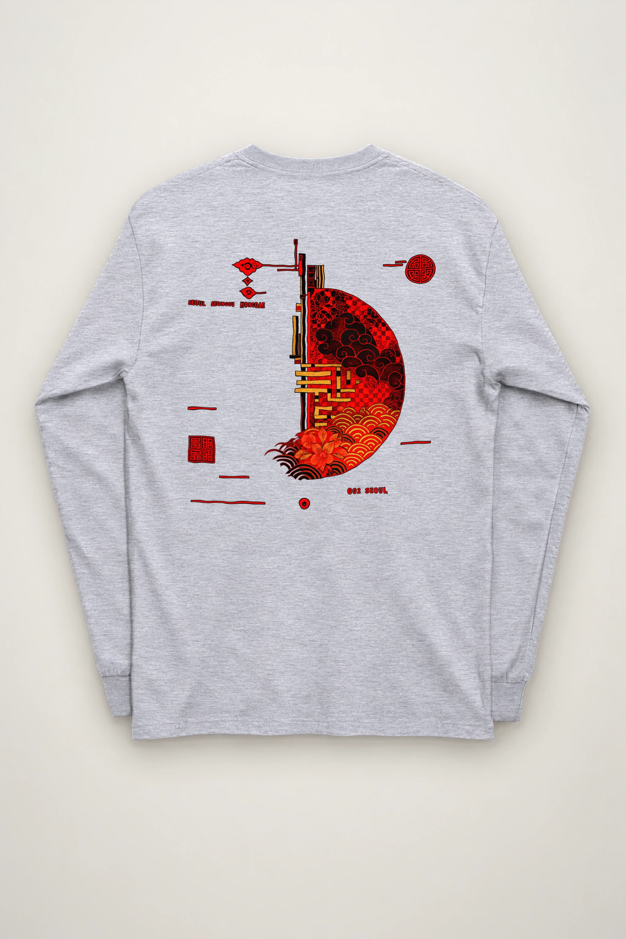 "Seongsu Hongdae 002" Unisex Longsleeve T-shirt