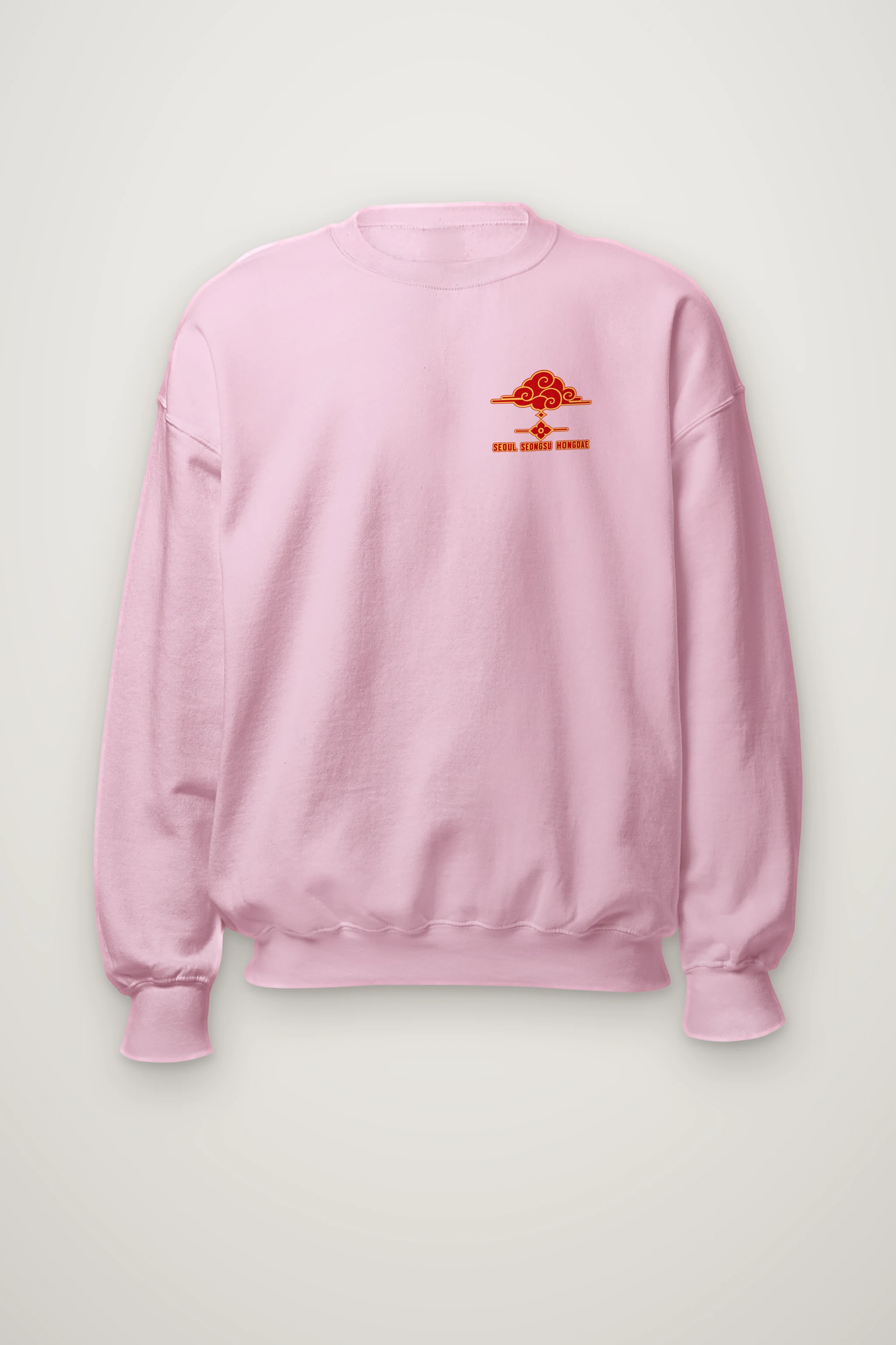"Seongsu Hongdae Ornament" Heavy Blend Unisex Crewneck Sweatshirt