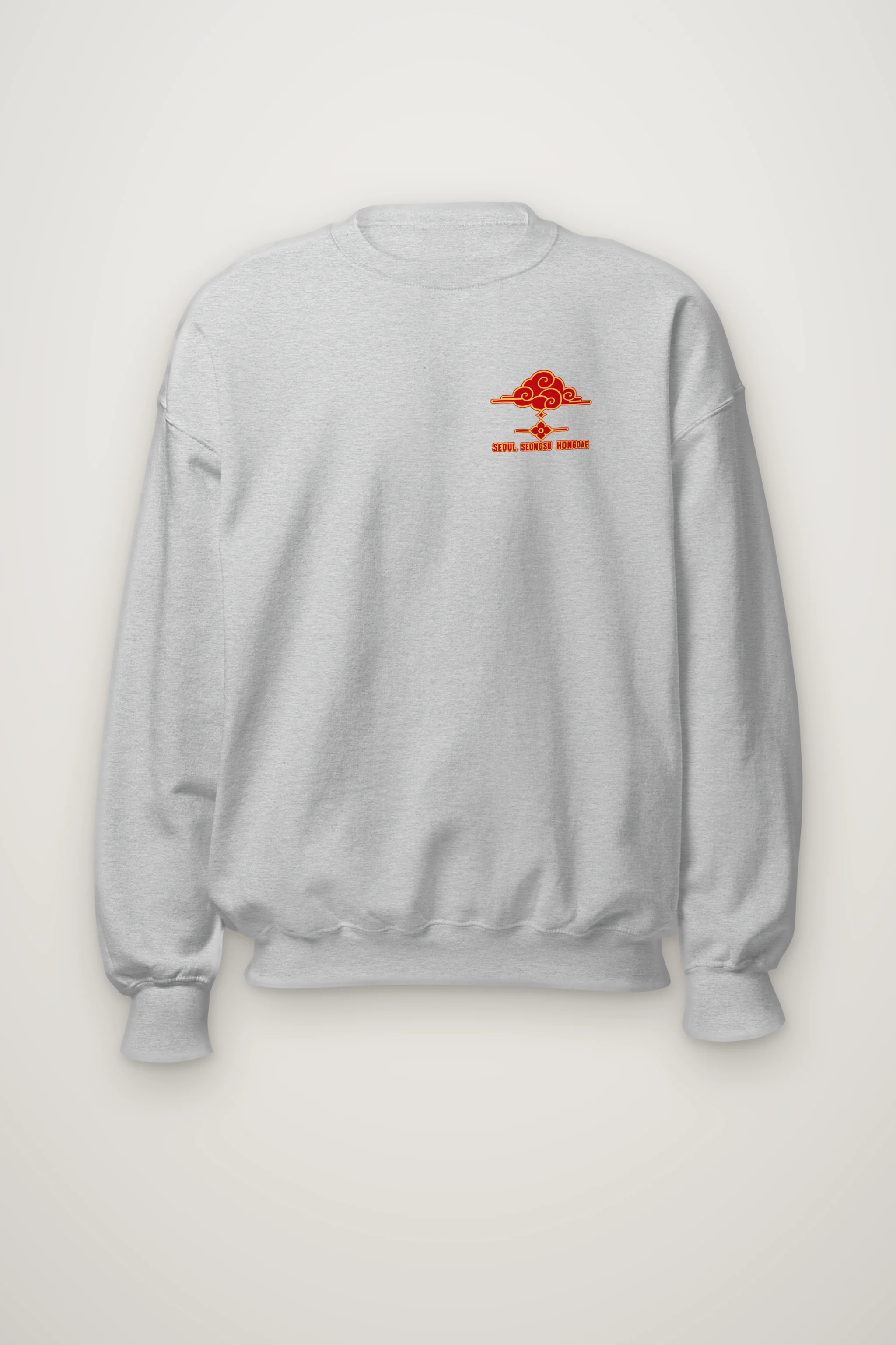 "Seongsu Hongdae Ornament" Heavy Blend Unisex Crewneck Sweatshirt