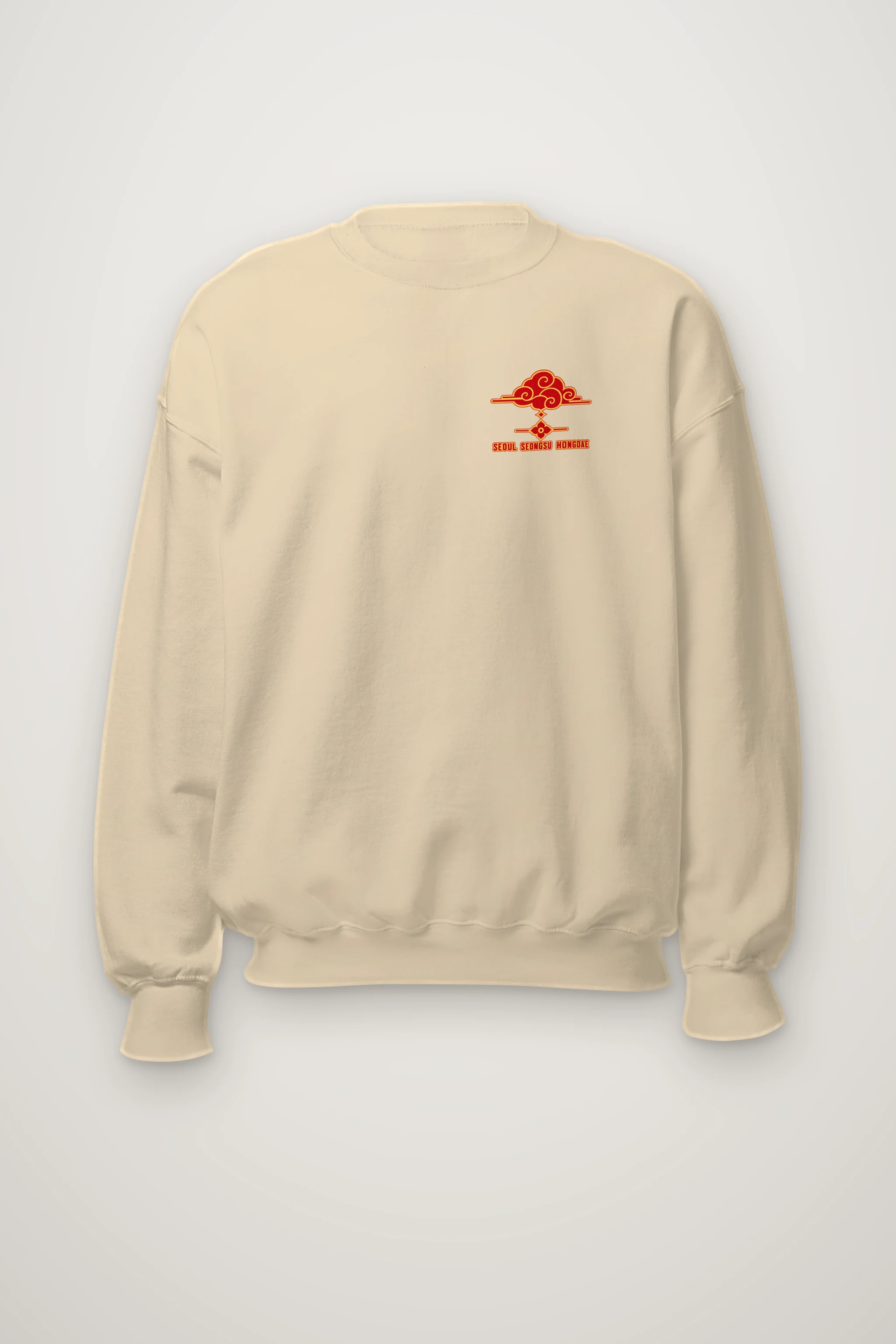 "Seongsu Hongdae Ornament" Heavy Blend Unisex Crewneck Sweatshirt