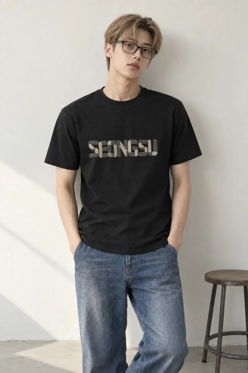"Seongsu Joinery" Heavyweight Unisex Crewneck T-shirt | Gildan 5000