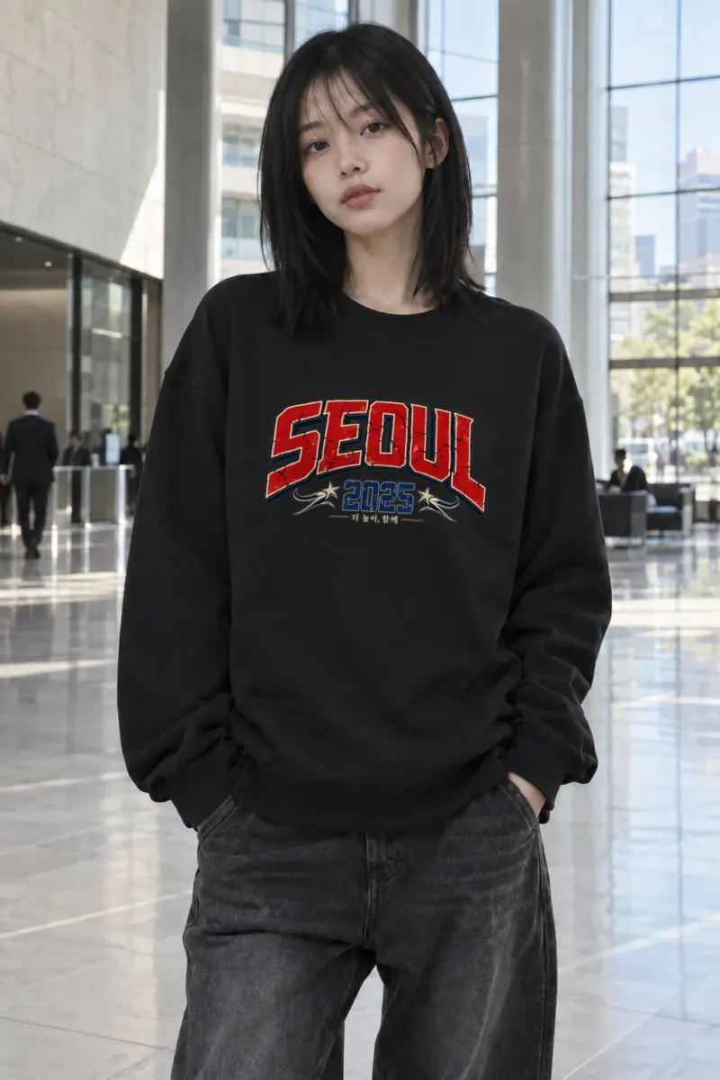 "Seoul 2025" Heavy Blend Unisex Crewneck Sweatshirt | Gildan 18000