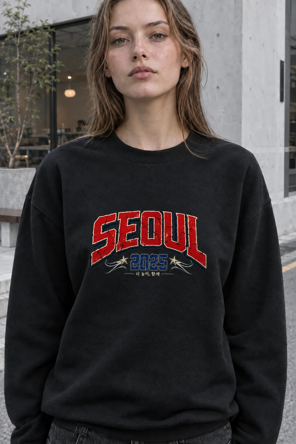 "Seoul 2025" Heavy Blend Unisex Crewneck Sweatshirt | Gildan 18000