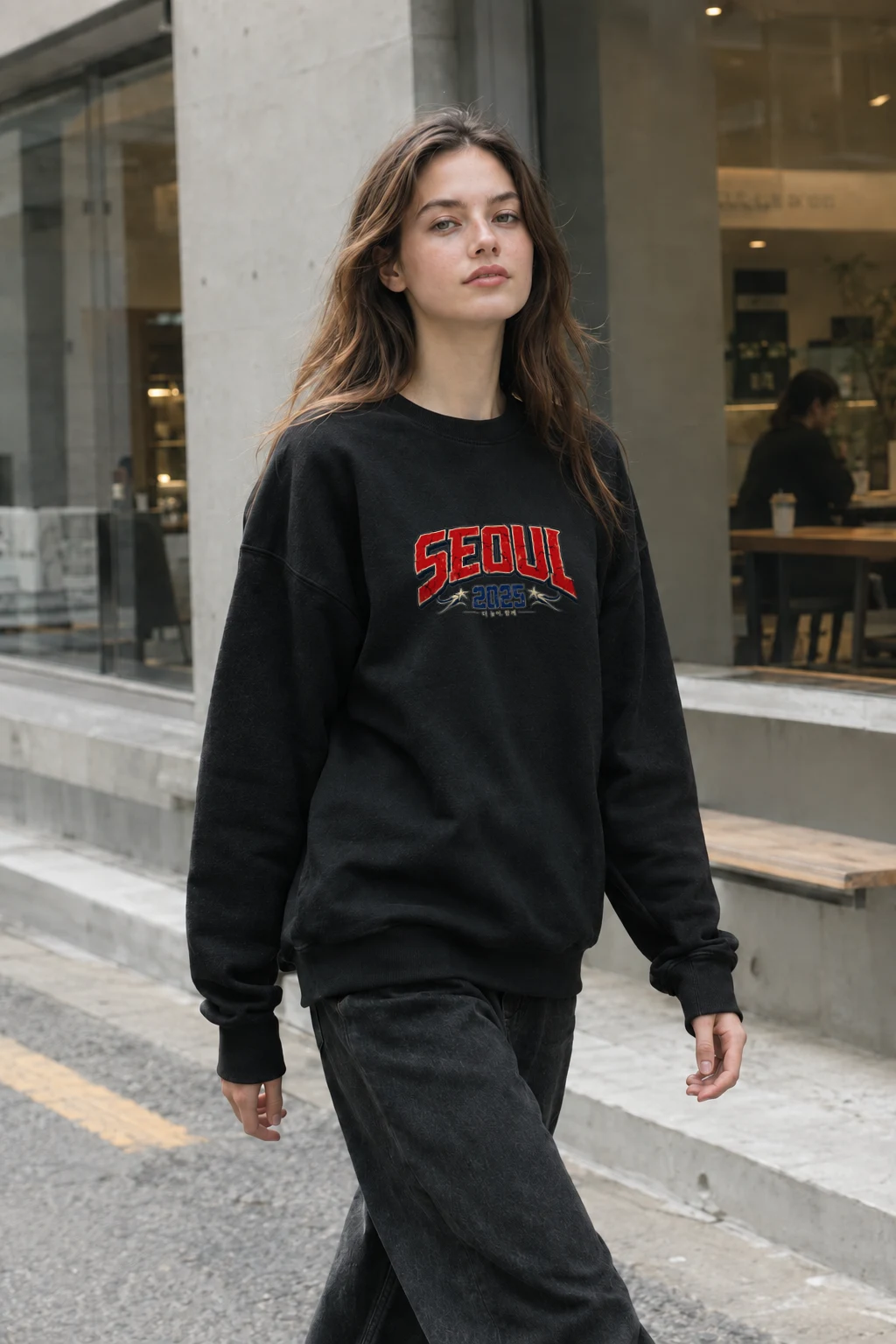 "Seoul 2025" Heavy Blend Unisex Crewneck Sweatshirt | Gildan 18000