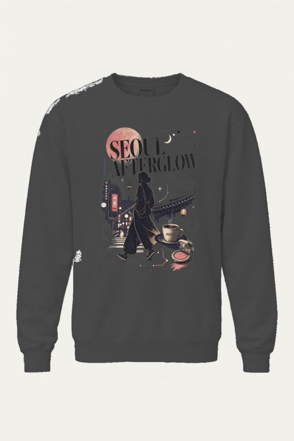 "Seoul Afterglow" Heavy Blend Unisex Crewneck Sweatshirt | Gildan 18000