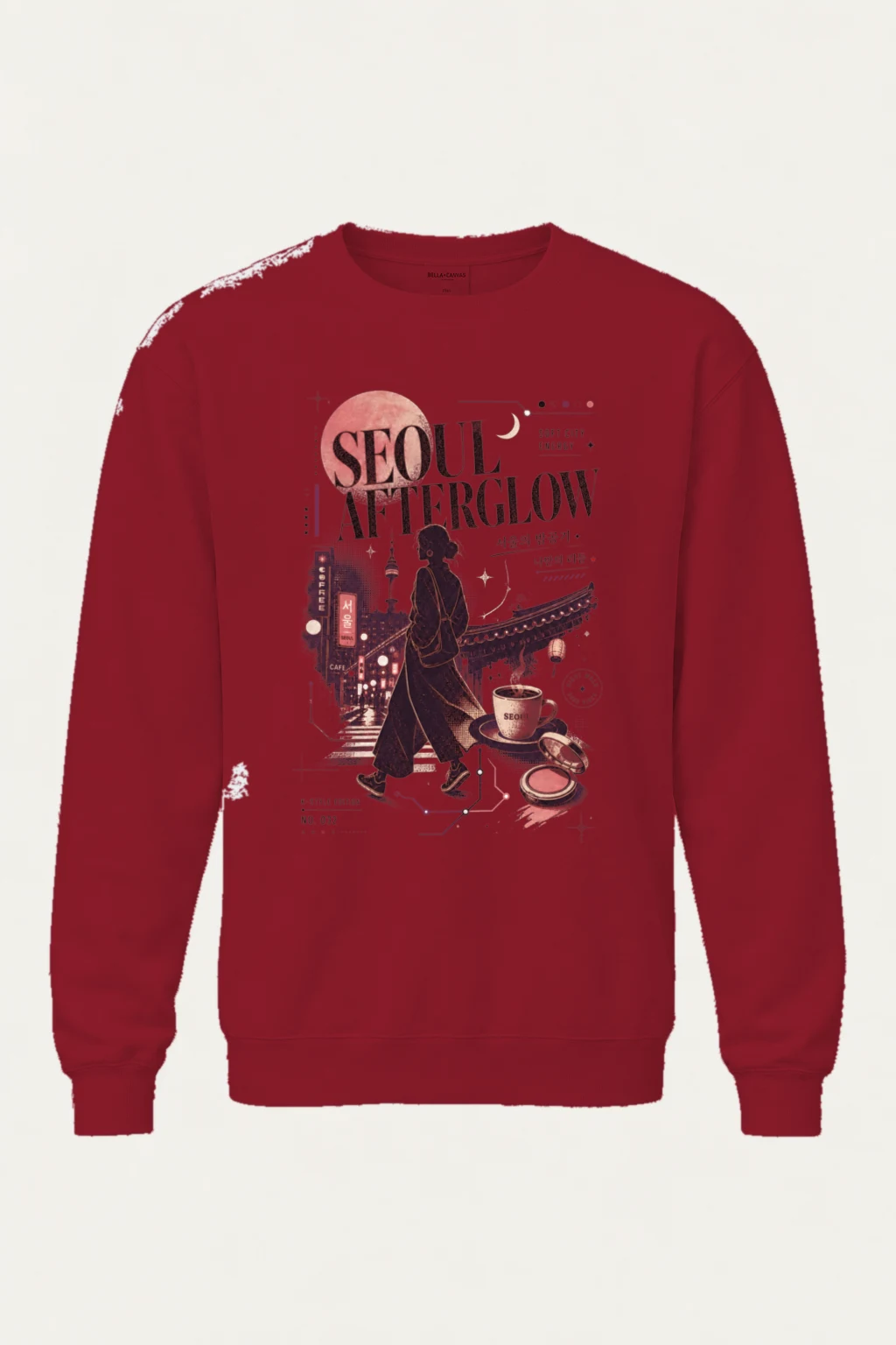 "Seoul Afterglow" Heavy Blend Unisex Crewneck Sweatshirt | Gildan 18000