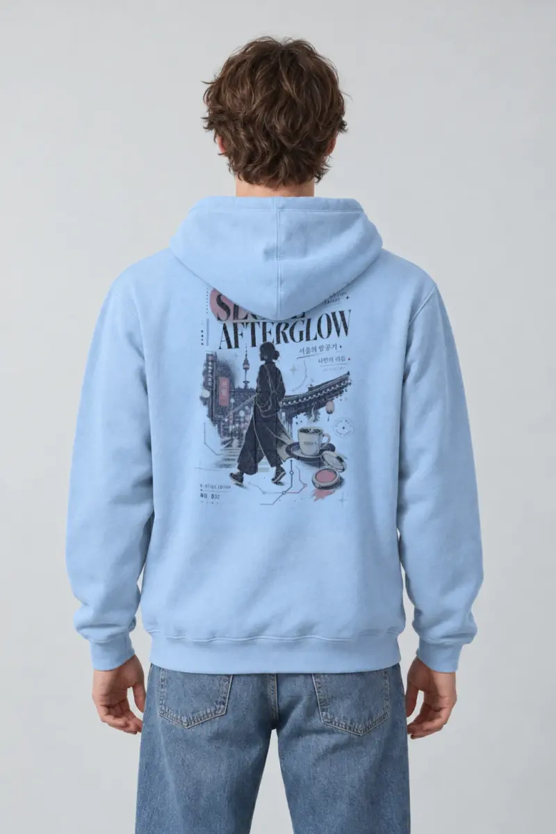 "Seoul Afterglow" Heavy Blend Unisex Pullover Hoodie
