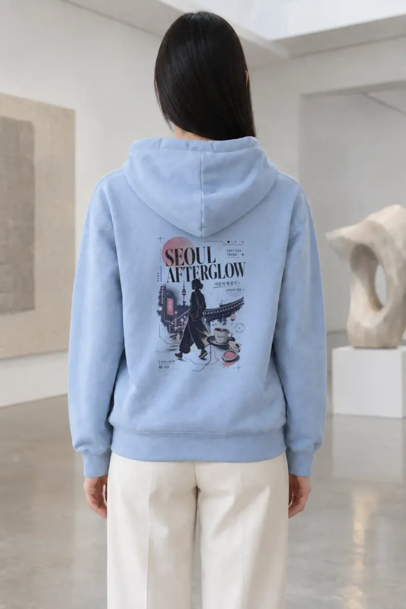 "Seoul Afterglow" Heavy Blend Unisex Pullover Hoodie | Gildan 18500