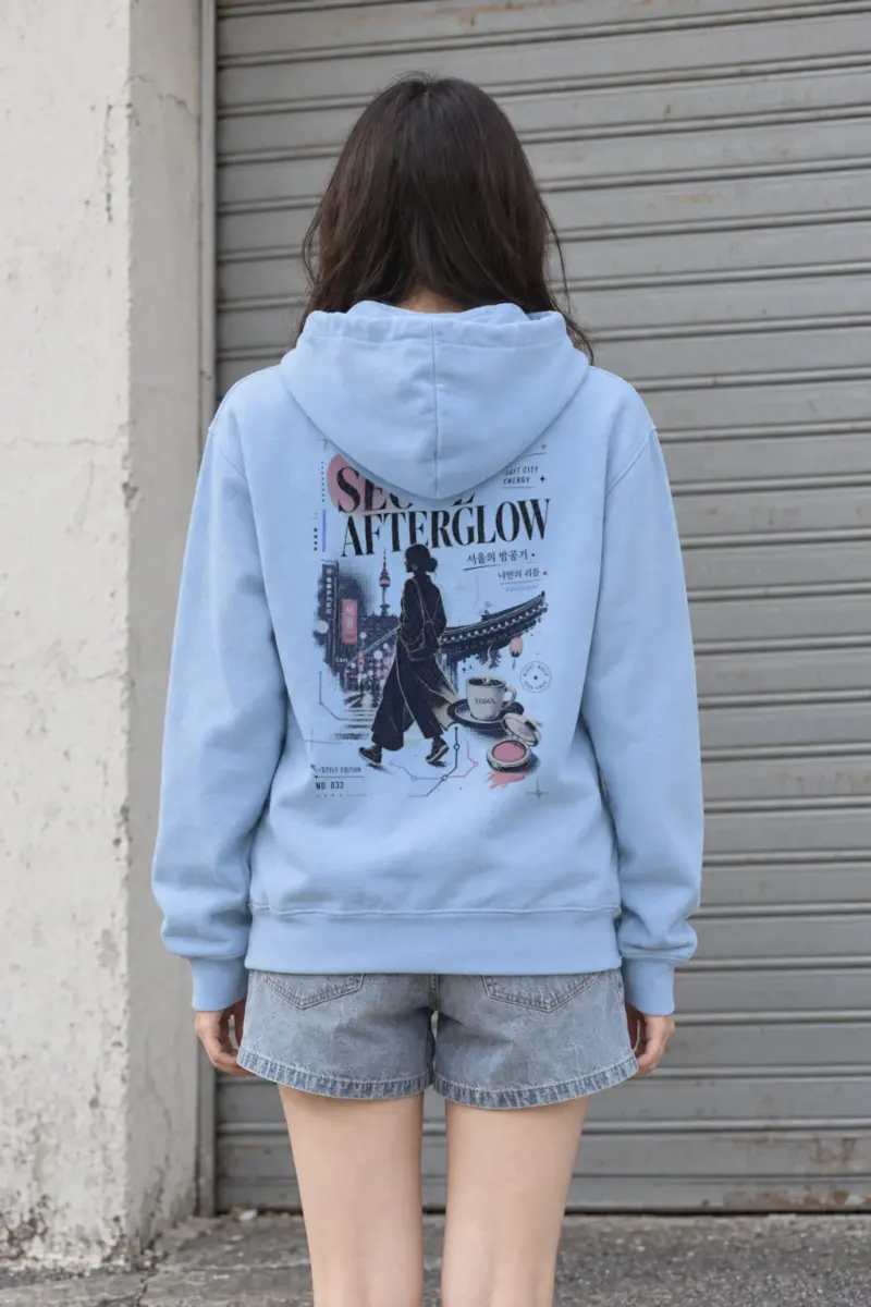 "Seoul Afterglow" Heavy Blend Unisex Pullover Hoodie