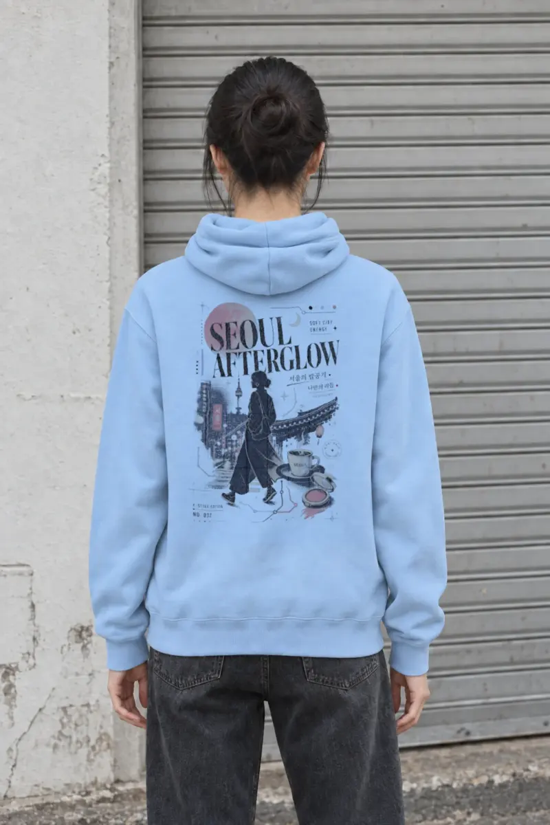"Seoul Afterglow" Heavy Blend Unisex Pullover Hoodie