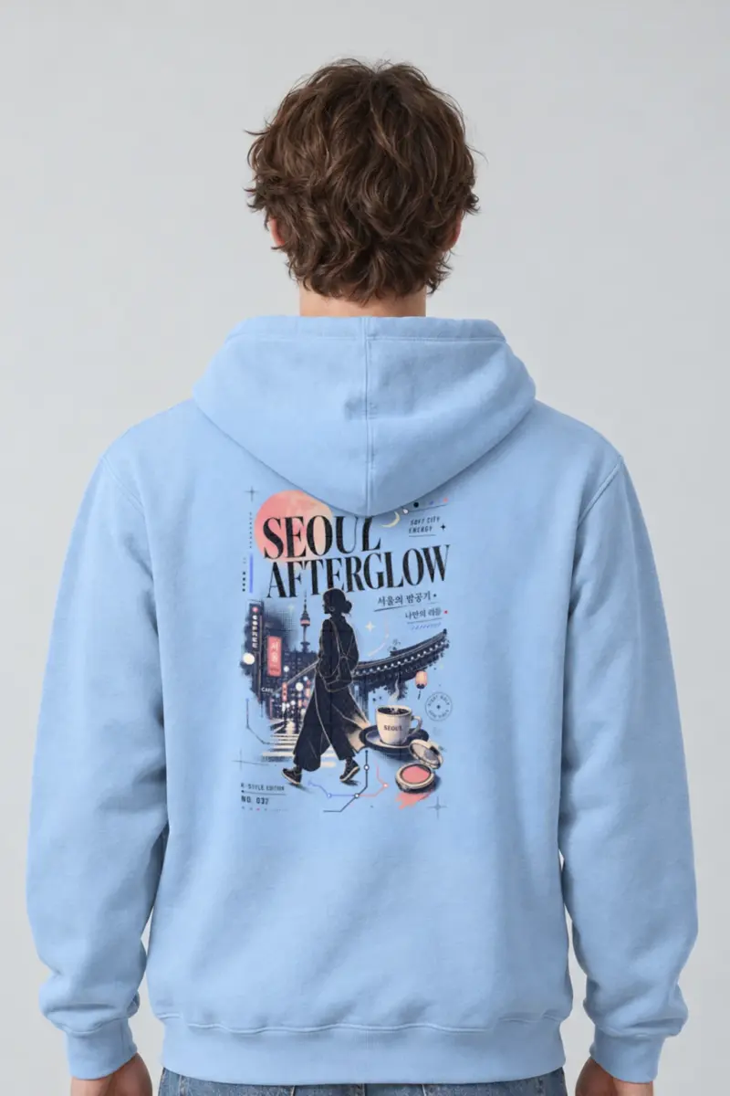"Seoul Afterglow" Heavy Blend Unisex Pullover Hoodie