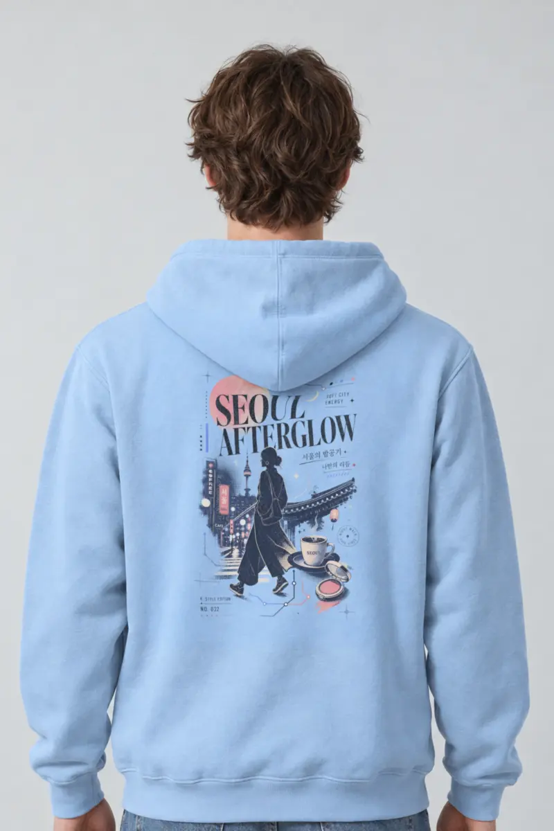 "Seoul Afterglow" Heavy Blend Unisex Pullover Hoodie