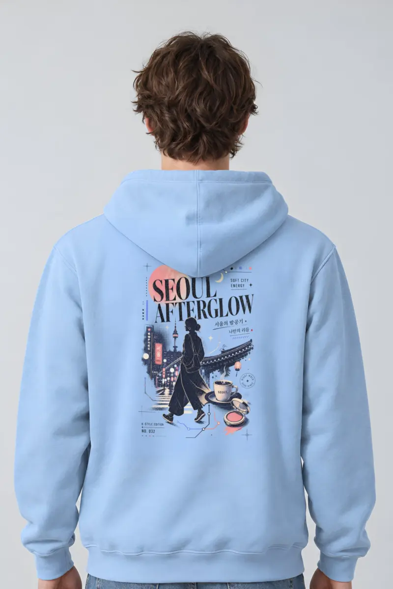 "Seoul Afterglow" Heavy Blend Unisex Pullover Hoodie