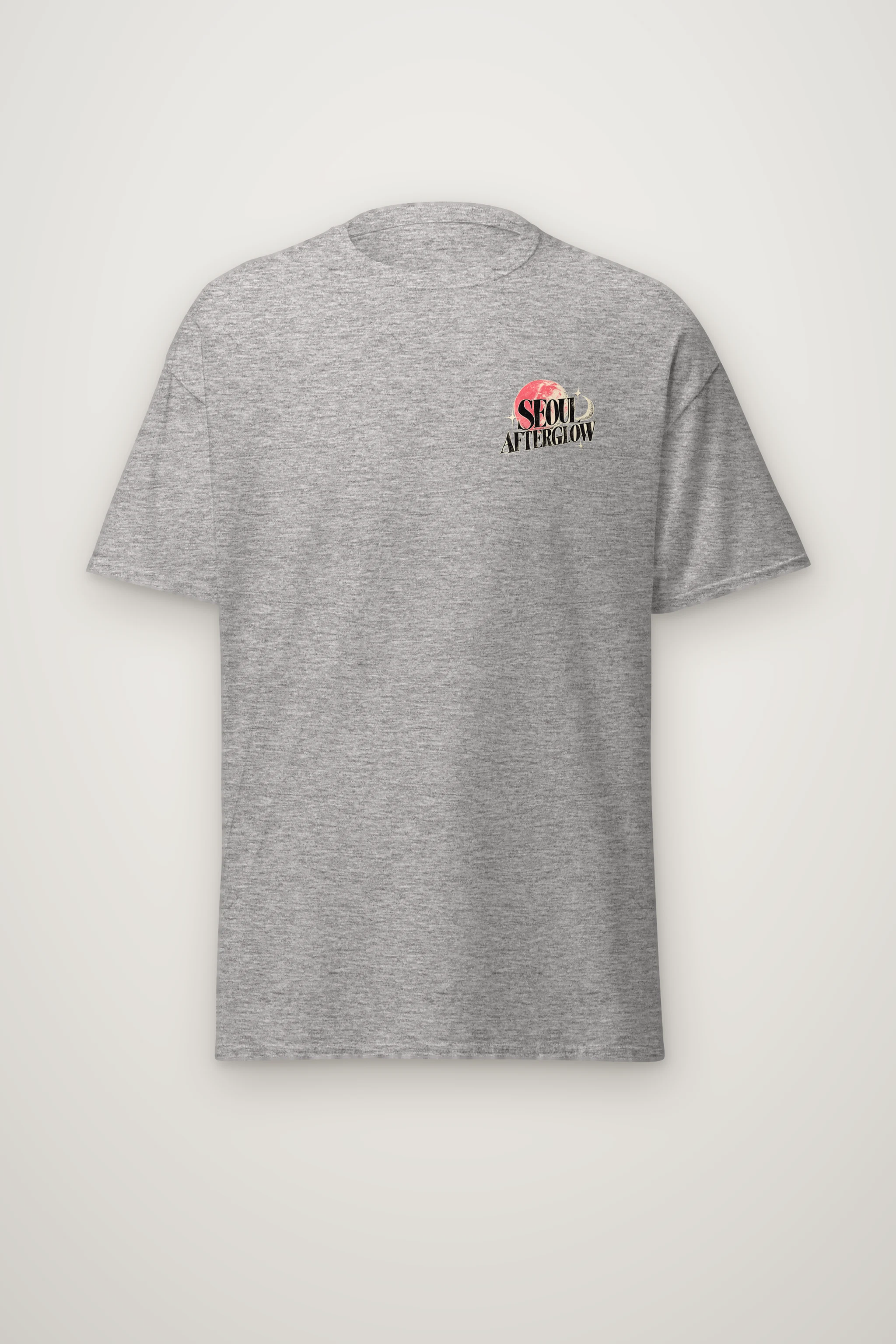 "Seoul Afterglow" Heavyweight Unisex Crewneck T-shirt