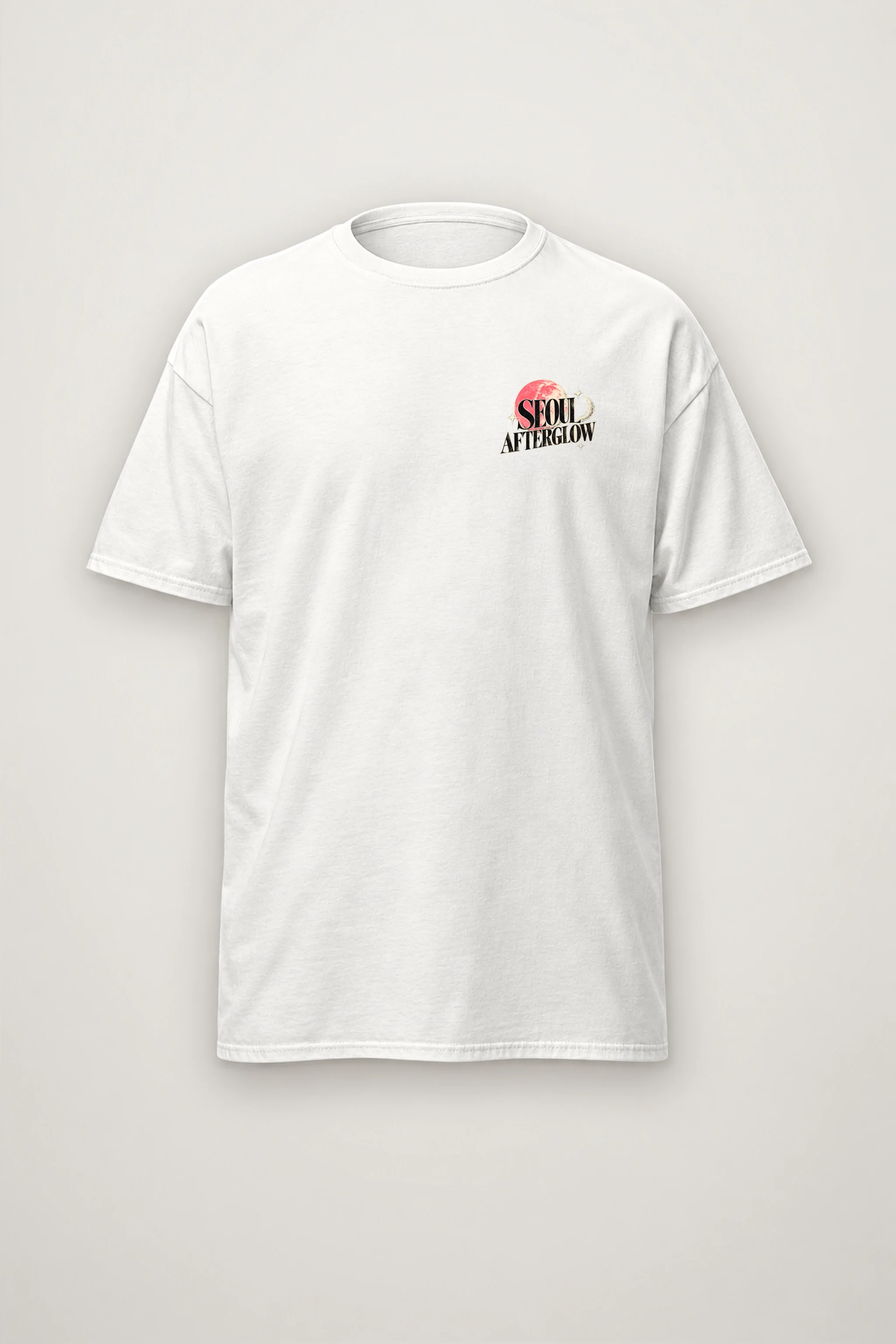 "Seoul Afterglow" Heavyweight Unisex Crewneck T-shirt