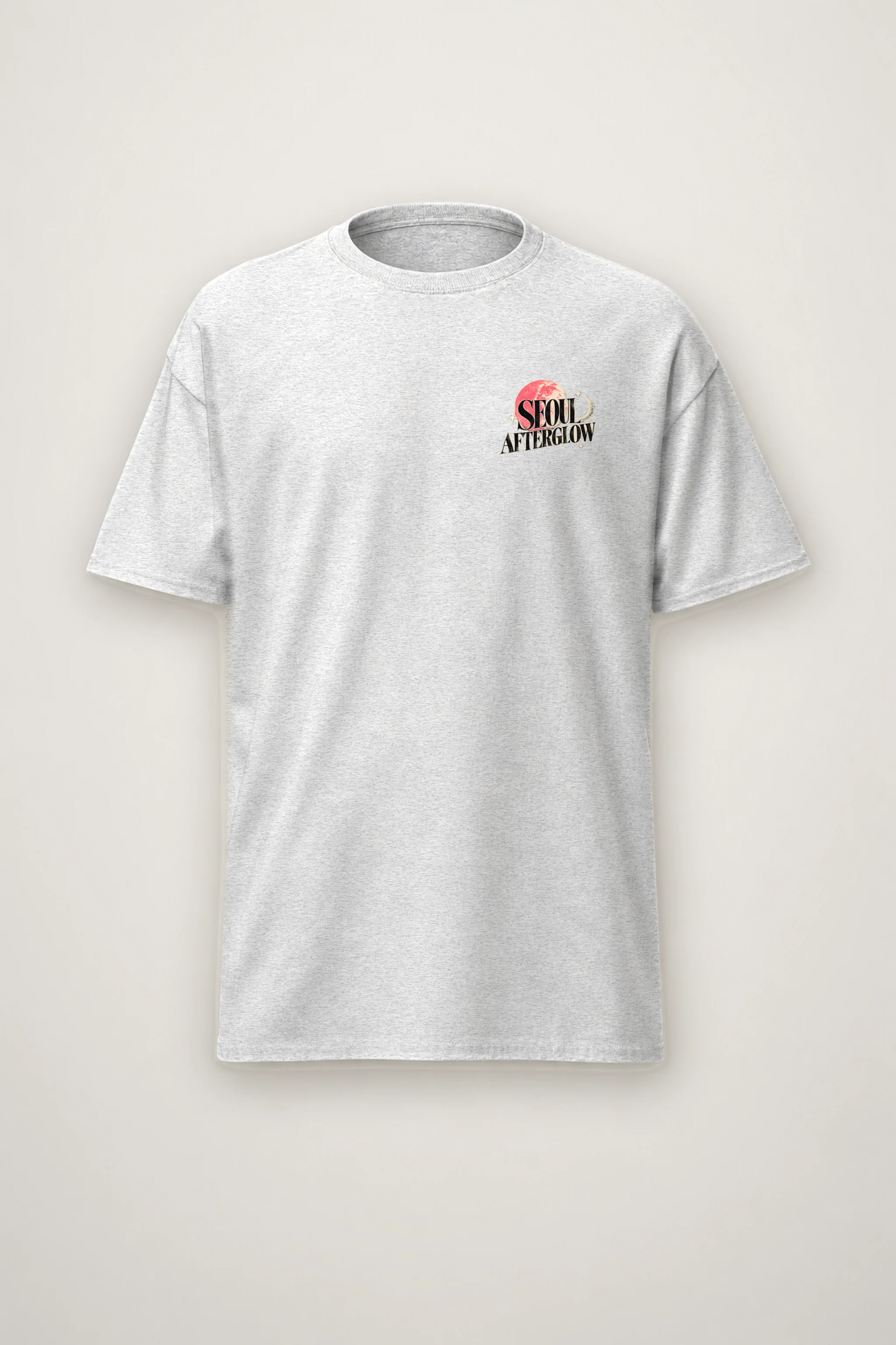 "Seoul Afterglow" Heavyweight Unisex Crewneck T-shirt