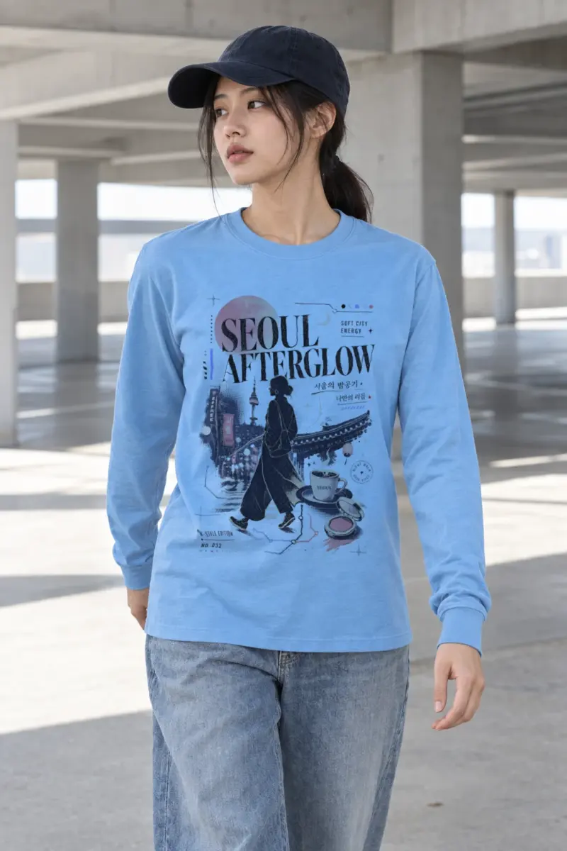 "Seoul Afterglow" Unisex Longsleeve T-shirt