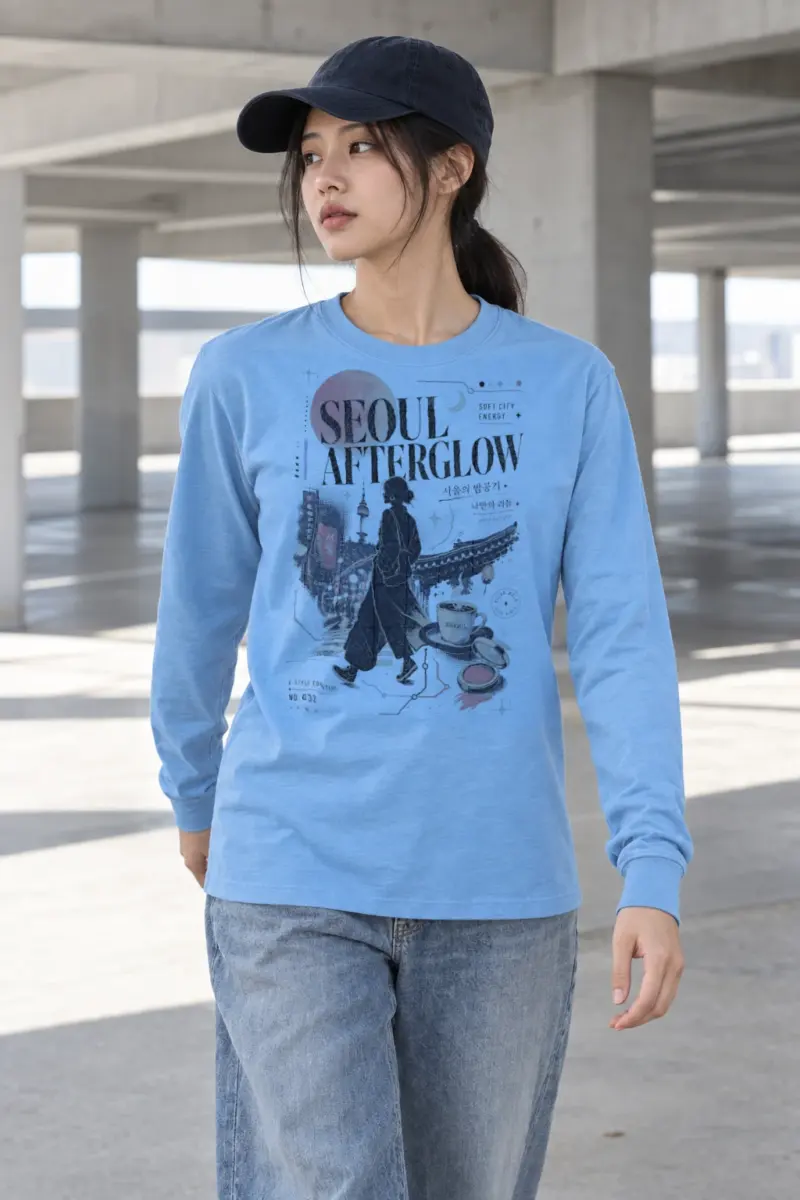 "Seoul Afterglow" Unisex Longsleeve T-shirt