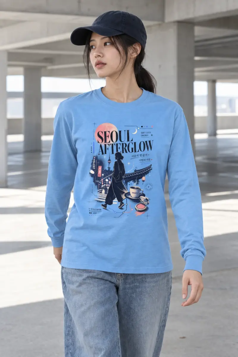 "Seoul Afterglow" Unisex Longsleeve T-shirt