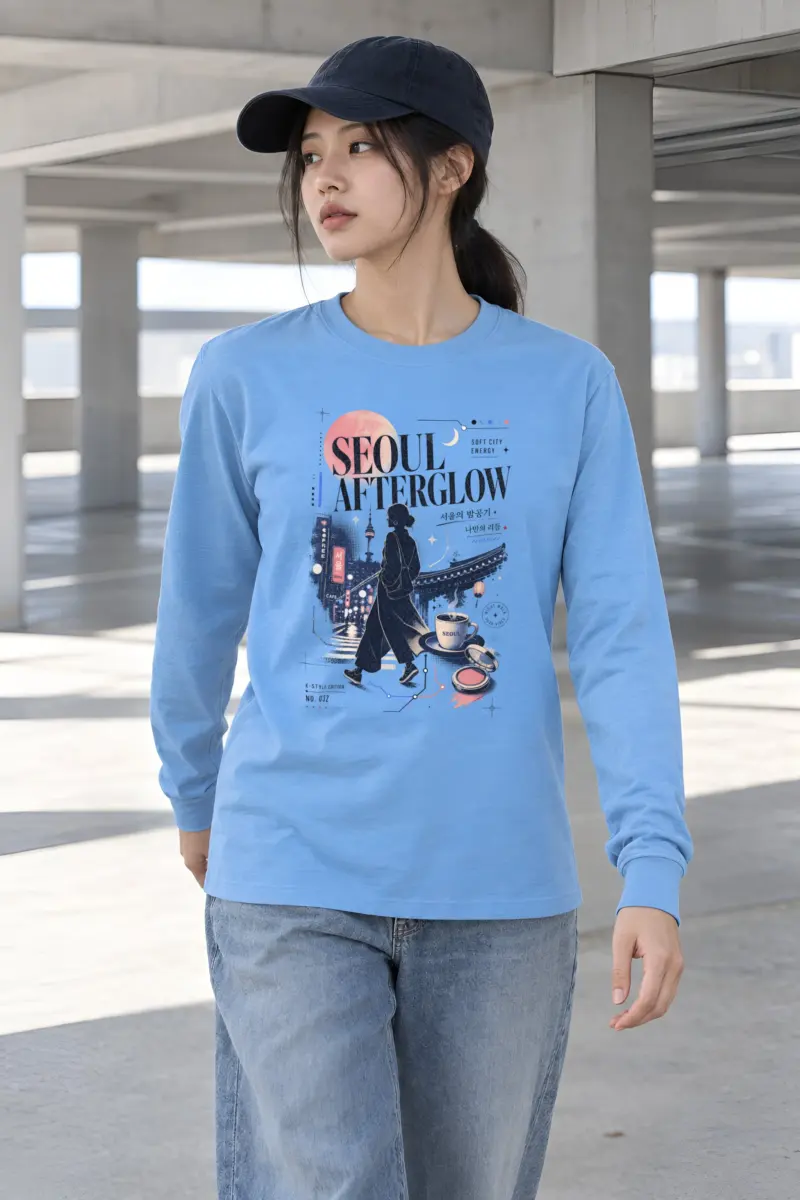 "Seoul Afterglow" Unisex Longsleeve T-shirt