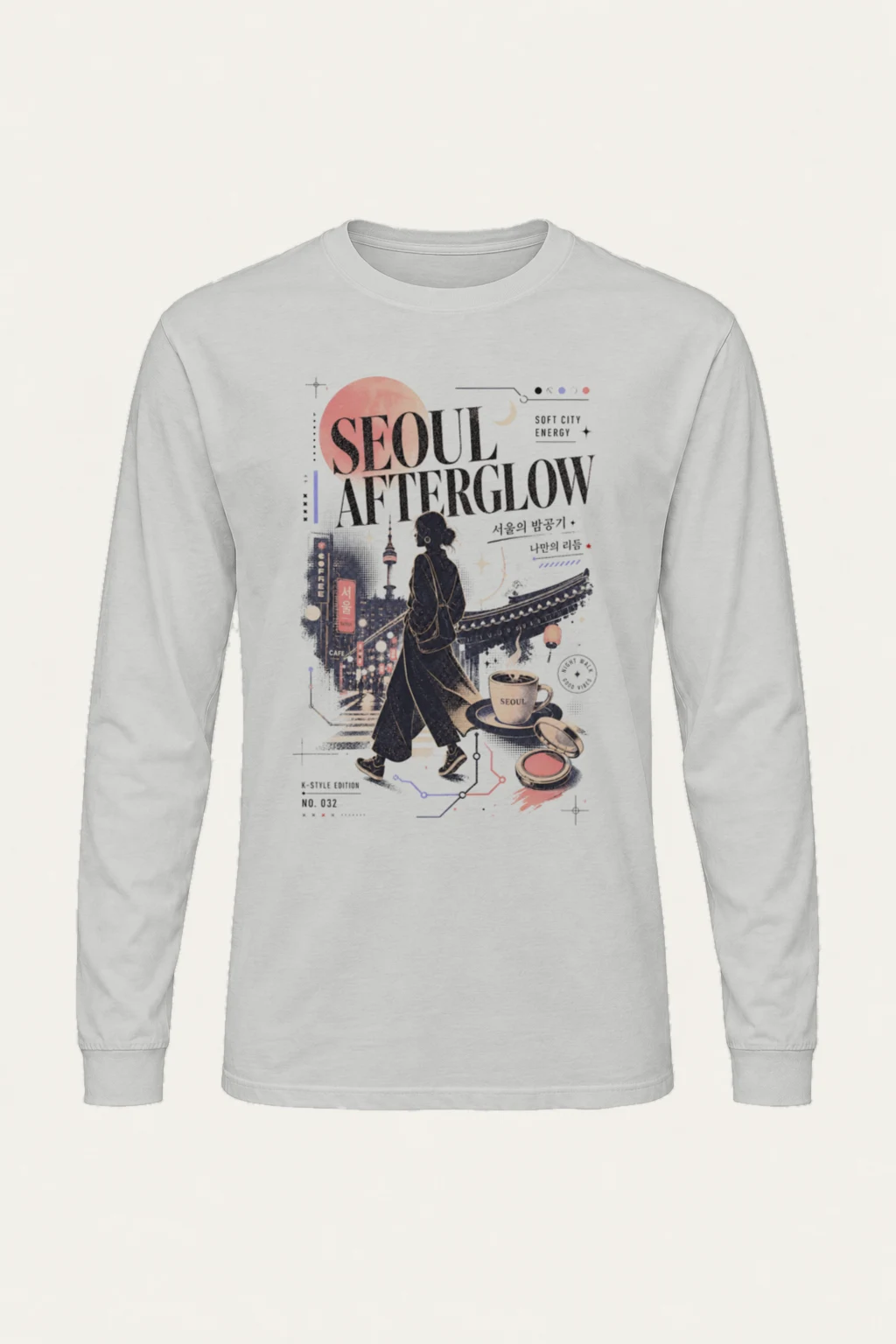 "Seoul Afterglow" Unisex Longsleeve T-shirt | Gildan 2400