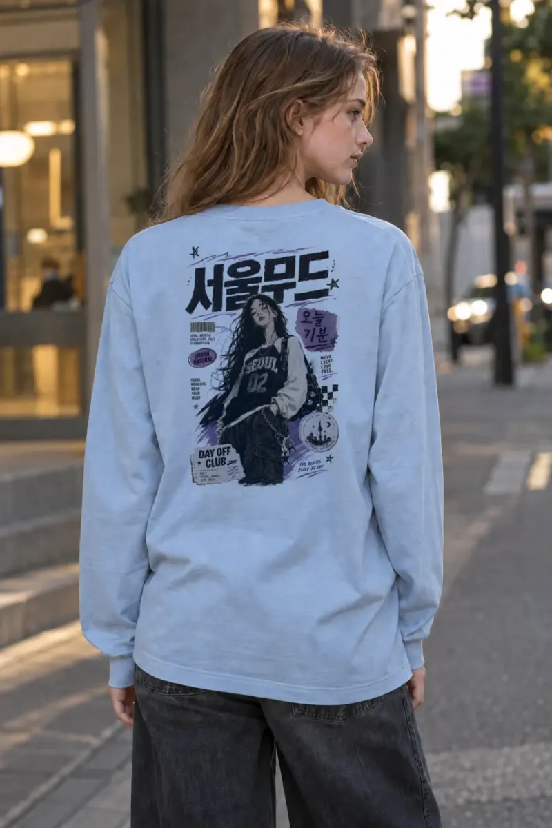 “Seoul Archive” Unisex Longsleeve T-shirt | Gildan 2400