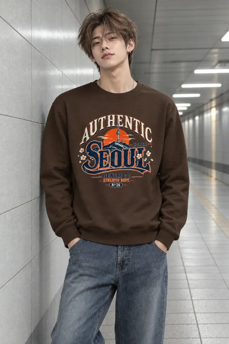 "Seoul Athletic Dept." Heavy Blend Unisex Crewneck Sweatshirt