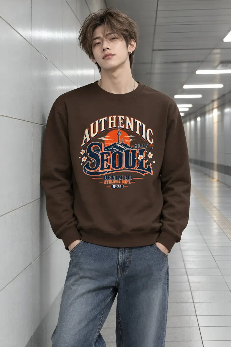 "Seoul Athletic Dept." Heavy Blend Unisex Crewneck Sweatshirt