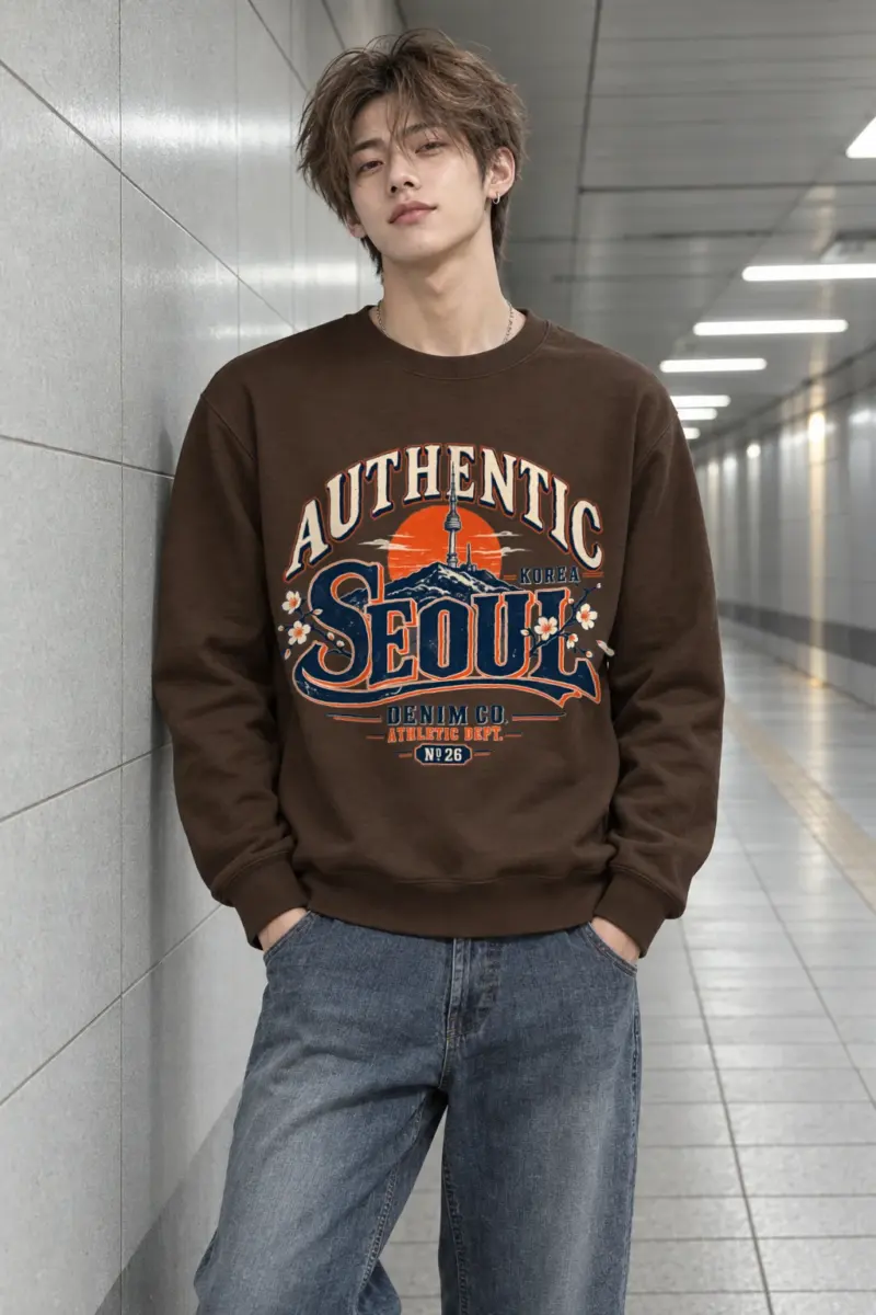 "Seoul Athletic Dept." Heavy Blend Unisex Crewneck Sweatshirt