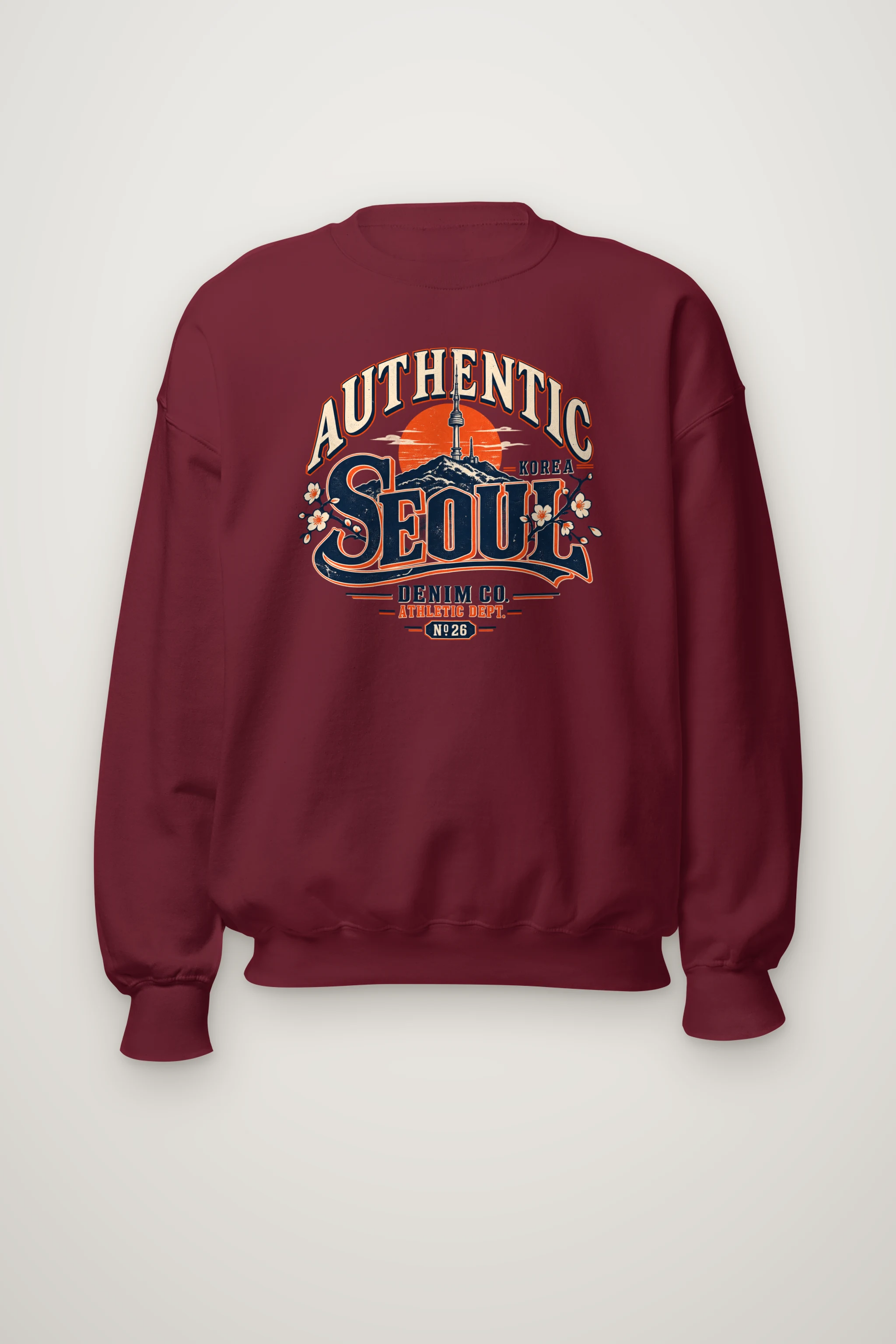 "Seoul Athletic Dept." Heavy Blend Unisex Crewneck Sweatshirt