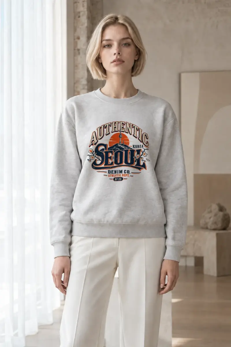 "Seoul Athletic Dept." Heavy Blend Unisex Crewneck Sweatshirt | Gildan 18000