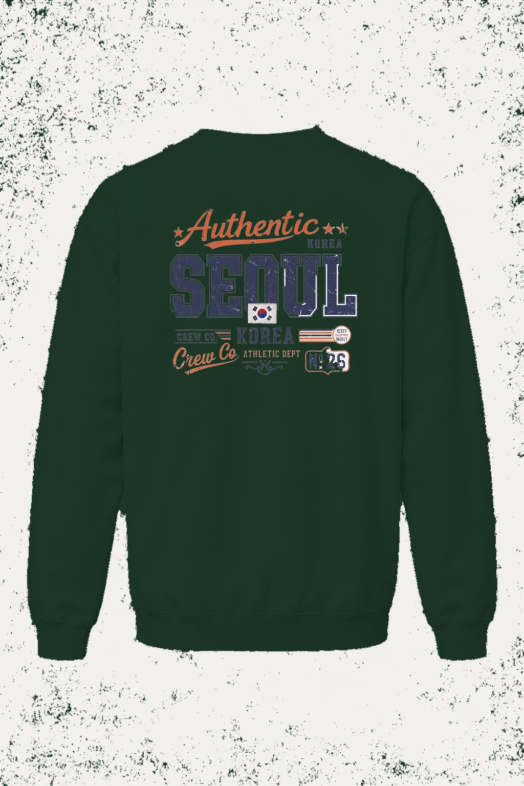 "Seoul Athletic Dept" Unisex Sponge Fleece Crewneck Sweatshirt | Bella + Canvas 3901