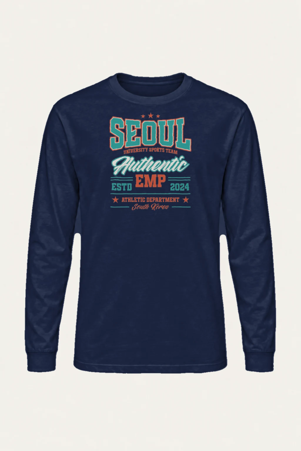 "Seoul Athletics Department" Unisex Longsleeve T-shirt | Gildan 2400