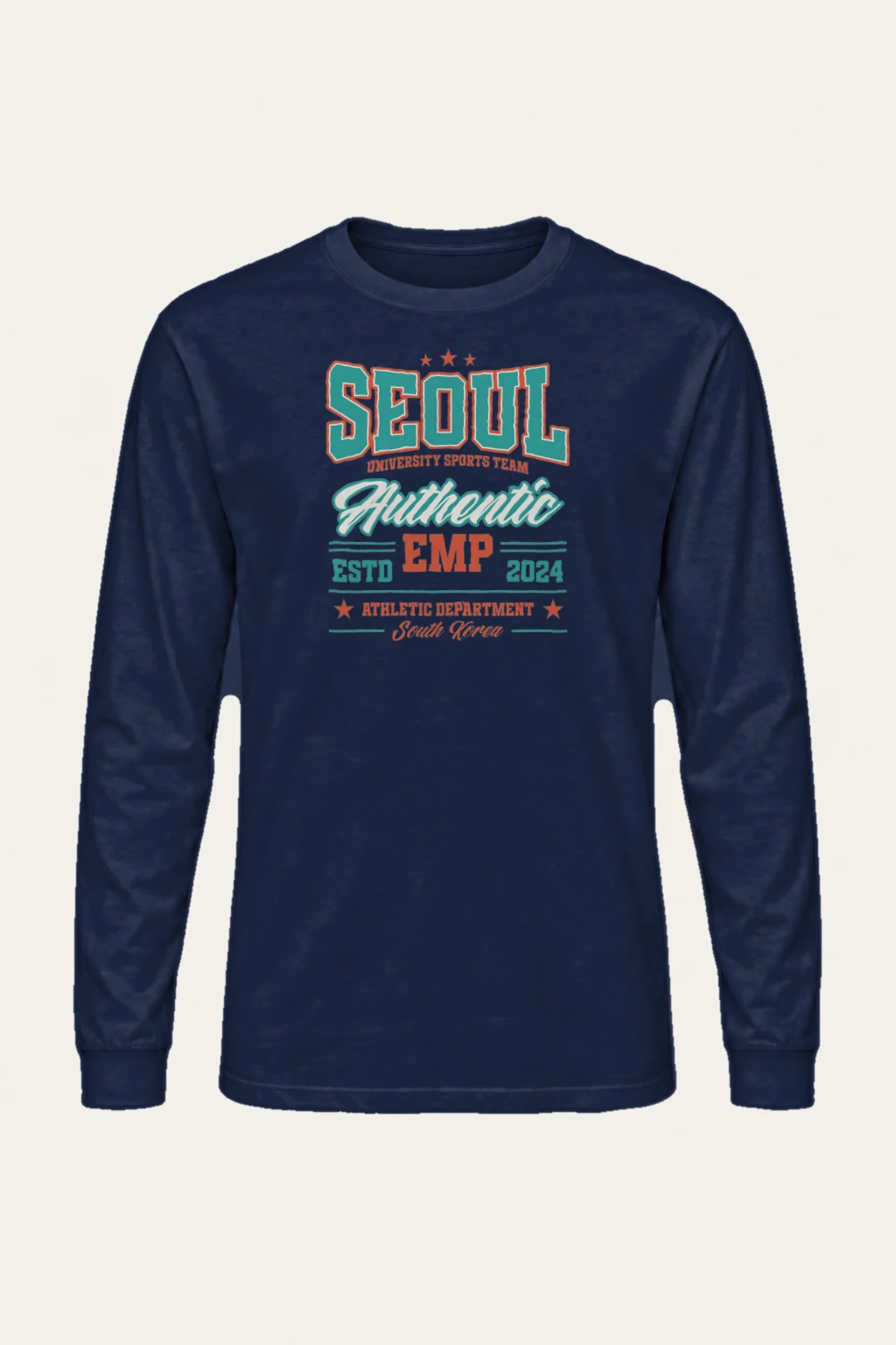 "Seoul Athletics Department" Unisex Longsleeve T-shirt | Gildan 2400