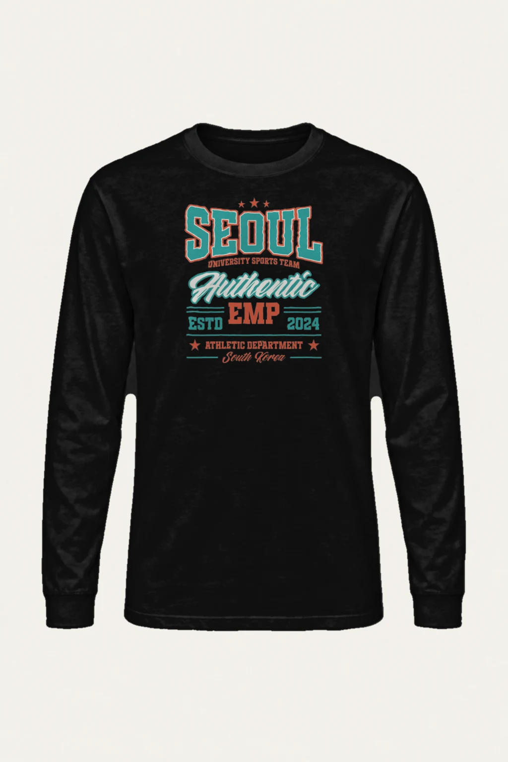 "Seoul Athletics Department" Unisex Longsleeve T-shirt | Gildan 2400
