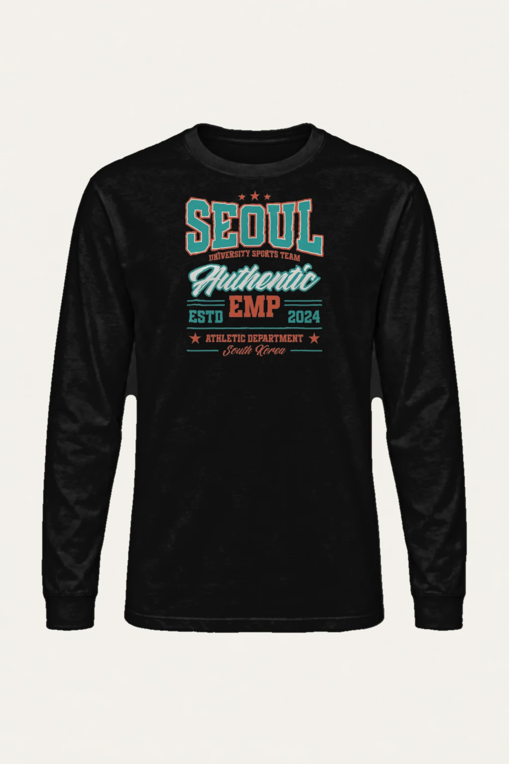 "Seoul Athletics Department" Unisex Longsleeve T-shirt | Gildan 2400