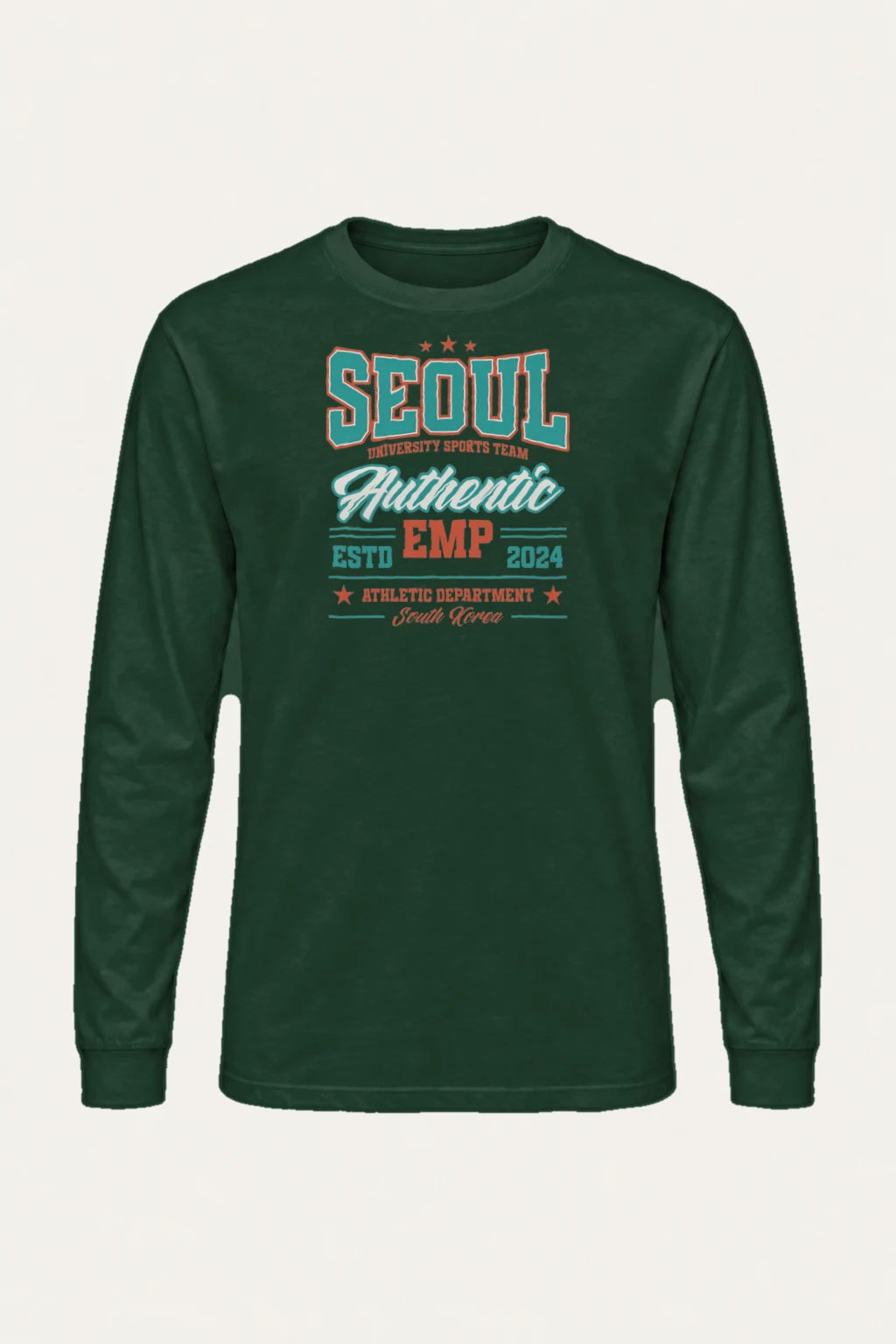 "Seoul Athletics Department" Unisex Longsleeve T-shirt | Gildan 2400