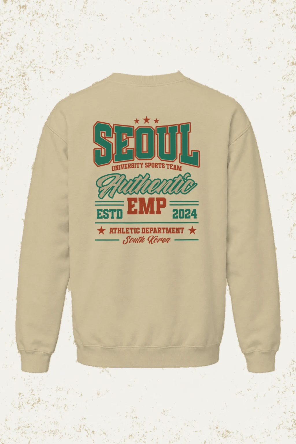 "Seoul Athletics Emblem" Heavy Blend Unisex Crewneck Sweatshirt | Gildan 18000