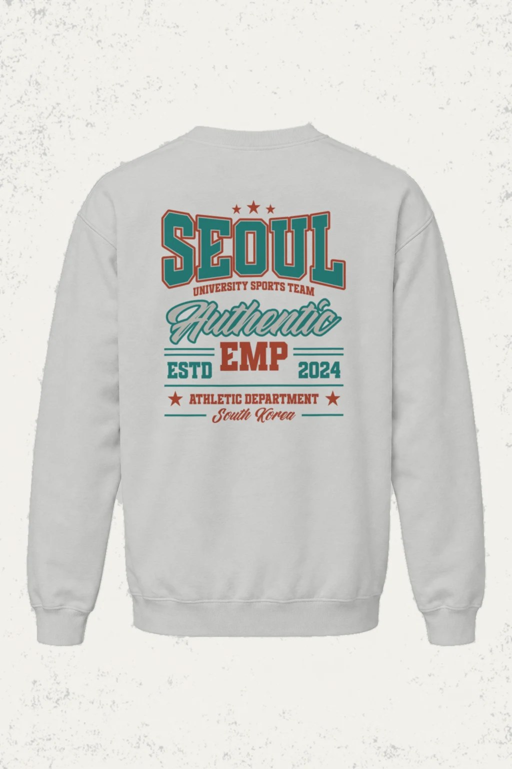 "Seoul Athletics Emblem" Heavy Blend Unisex Crewneck Sweatshirt | Gildan 18000