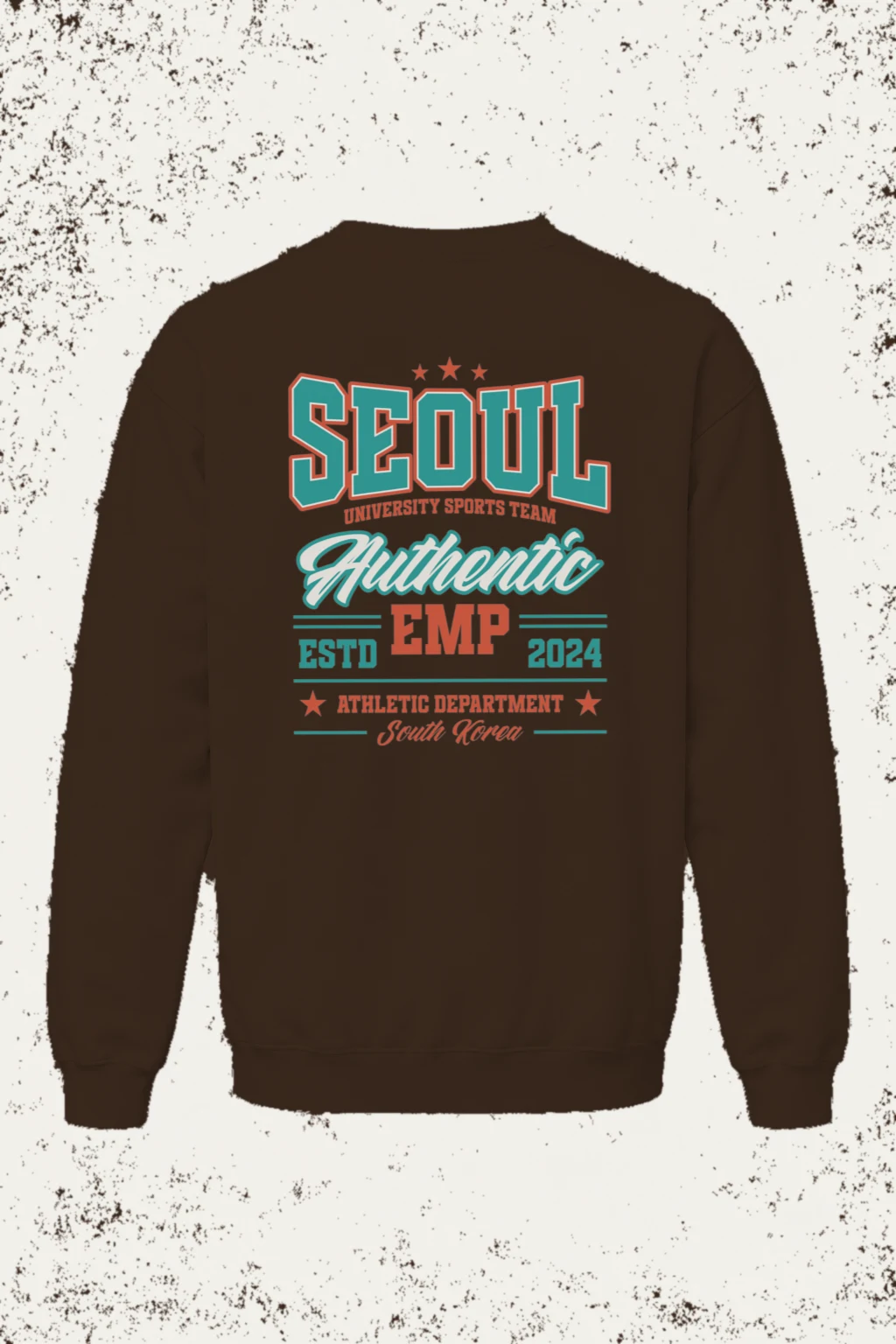"Seoul Athletics Emblem" Heavy Blend Unisex Crewneck Sweatshirt | Gildan 18000
