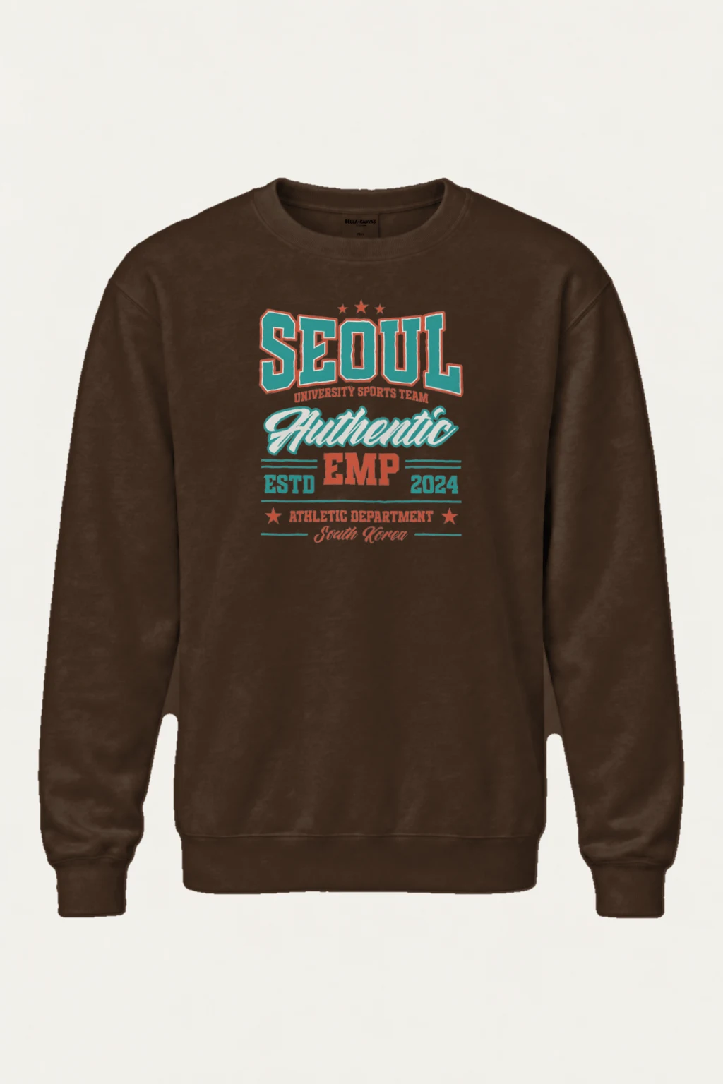 "Seoul Athletics Emblem" Heavy Blend Unisex Crewneck Sweatshirt | Gildan 18000