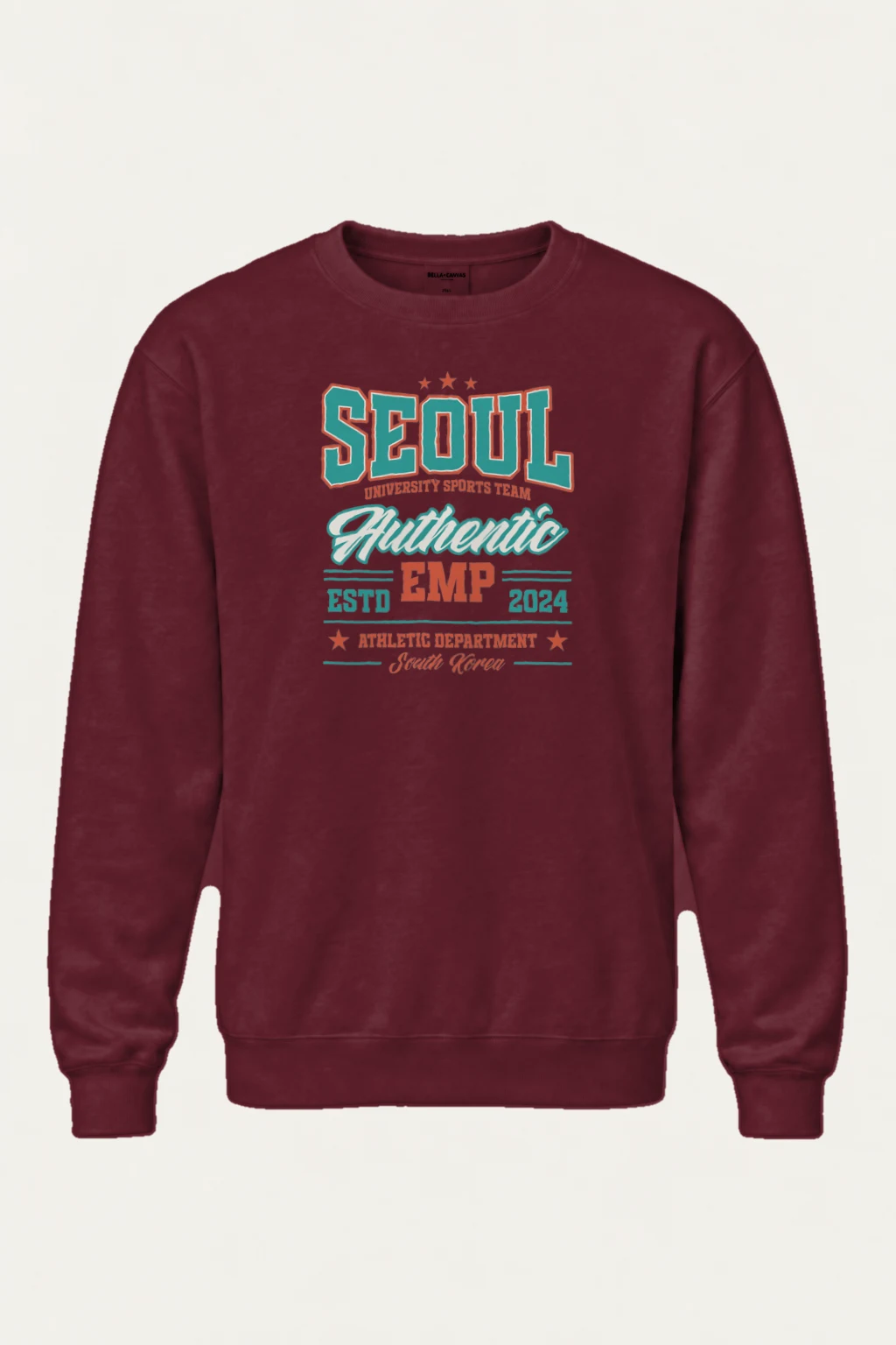 "Seoul Athletics Emblem" Heavy Blend Unisex Crewneck Sweatshirt | Gildan 18000