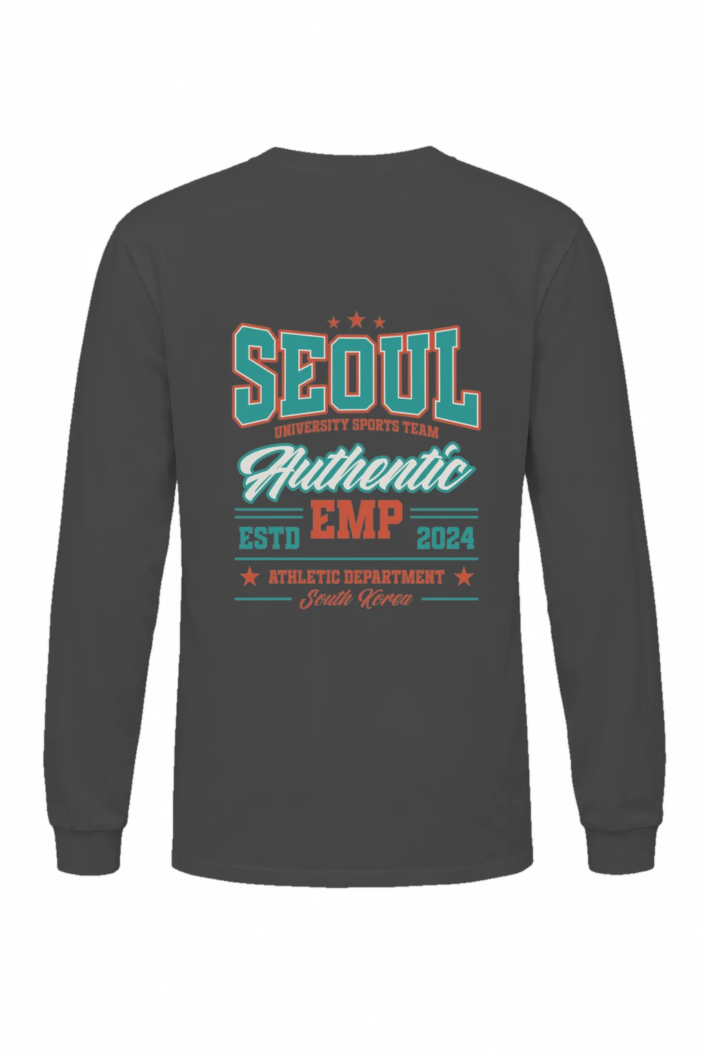 "Seoul Athletics Emblem" Unisex Longsleeve T-shirt | Gildan 2400