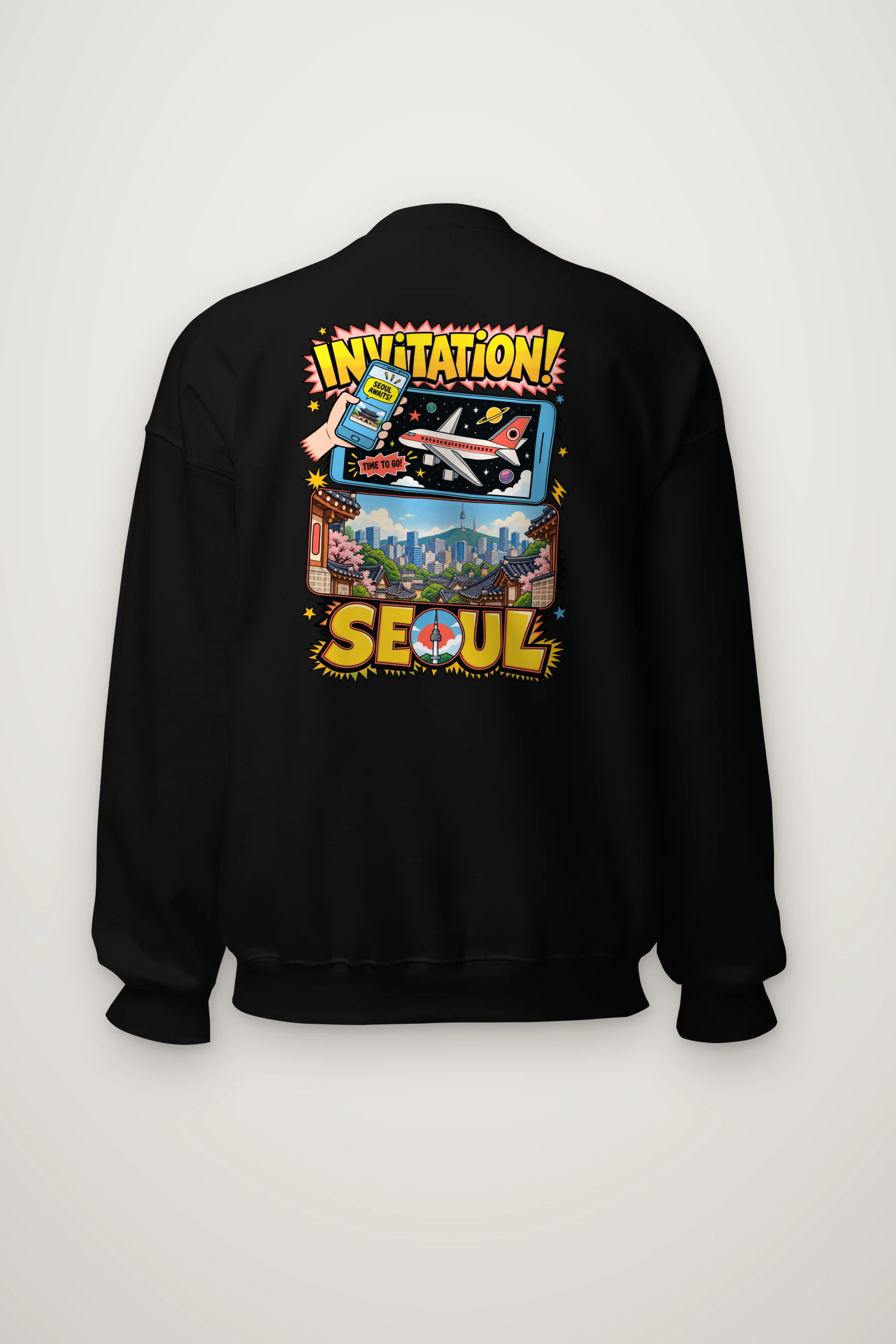 "Seoul Awaits" Heavy Blend Unisex Crewneck Sweatshirt