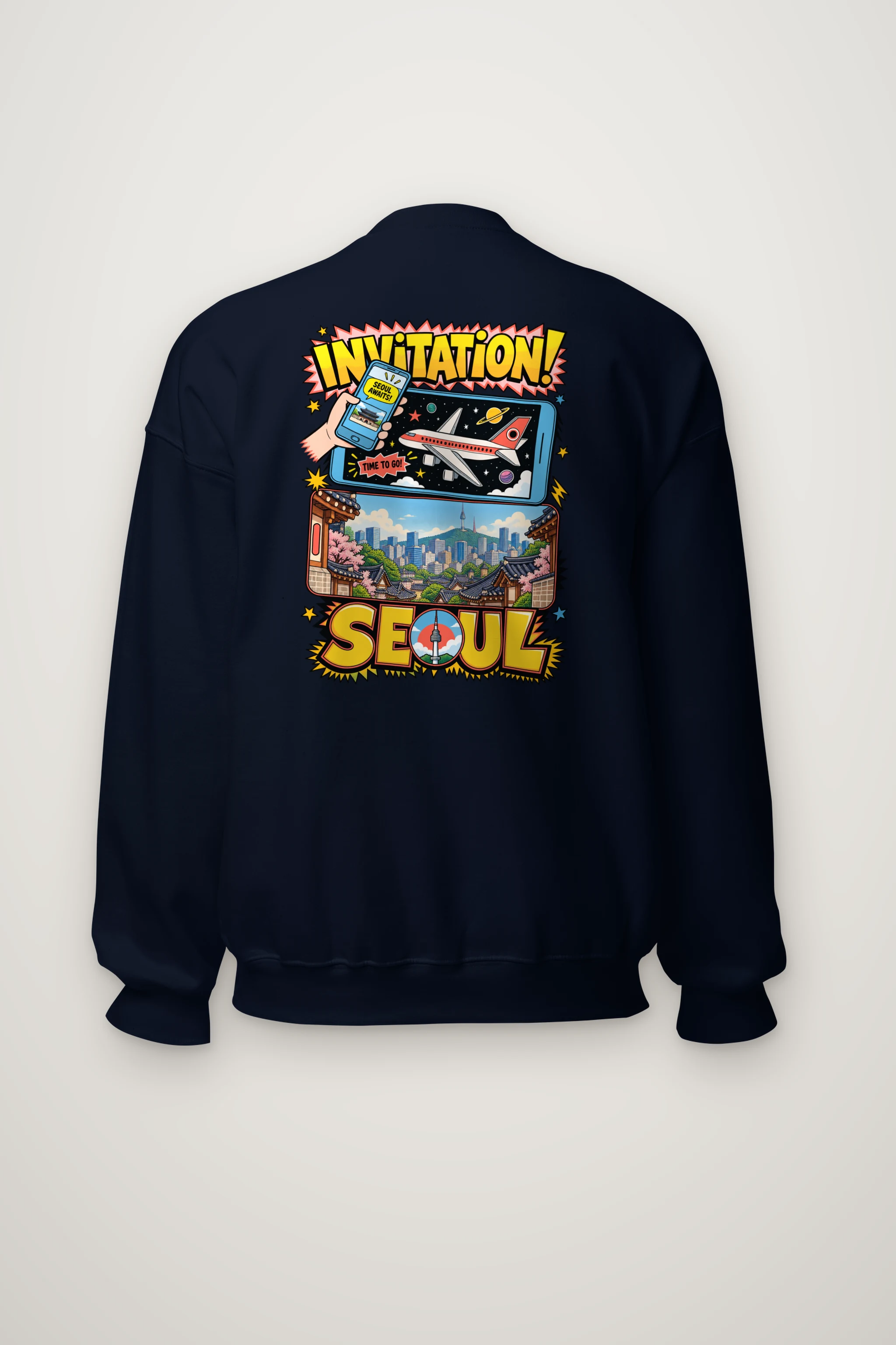 "Seoul Awaits" Heavy Blend Unisex Crewneck Sweatshirt