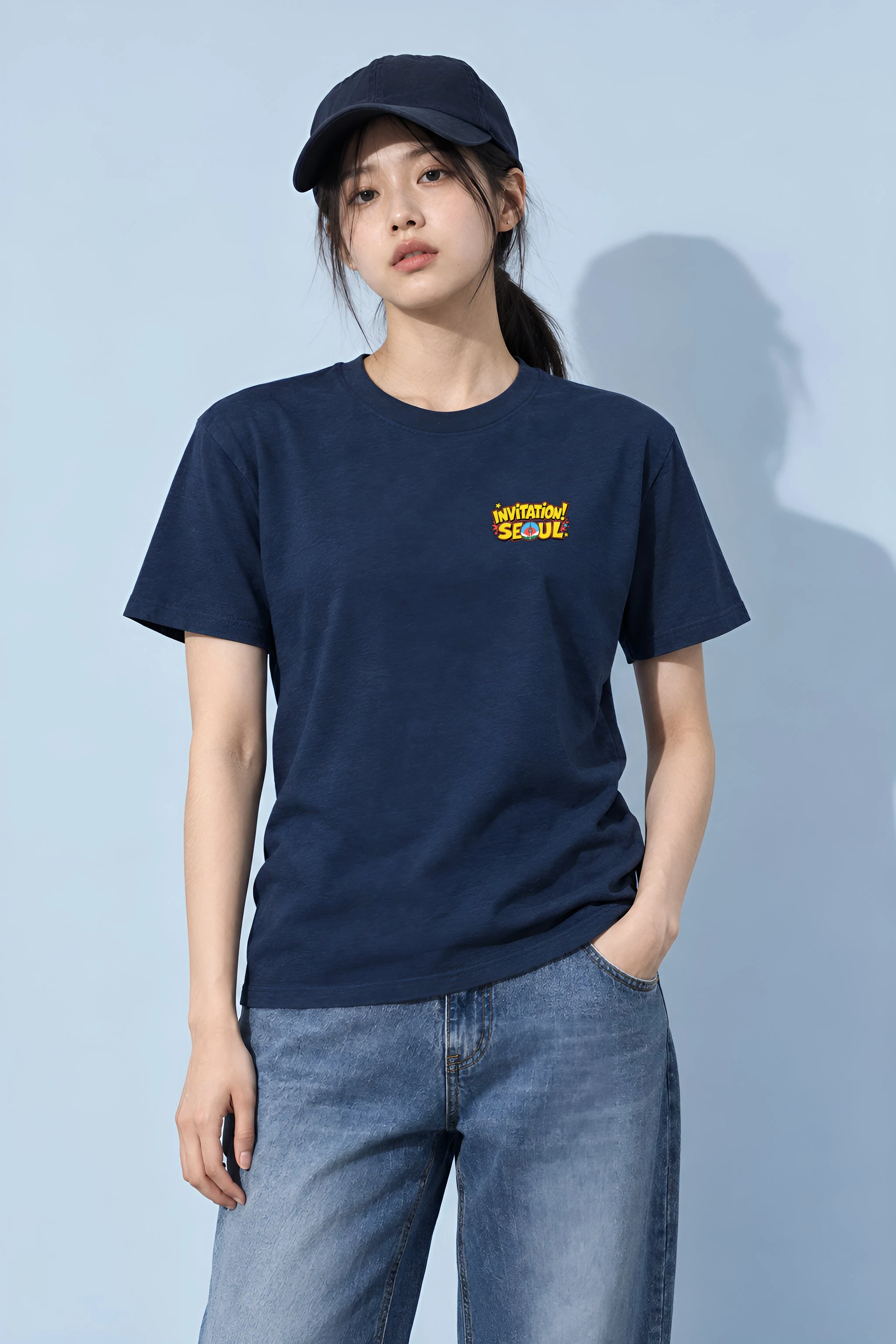 "Seoul Awaits" Heavyweight Unisex Crewneck T-shirt