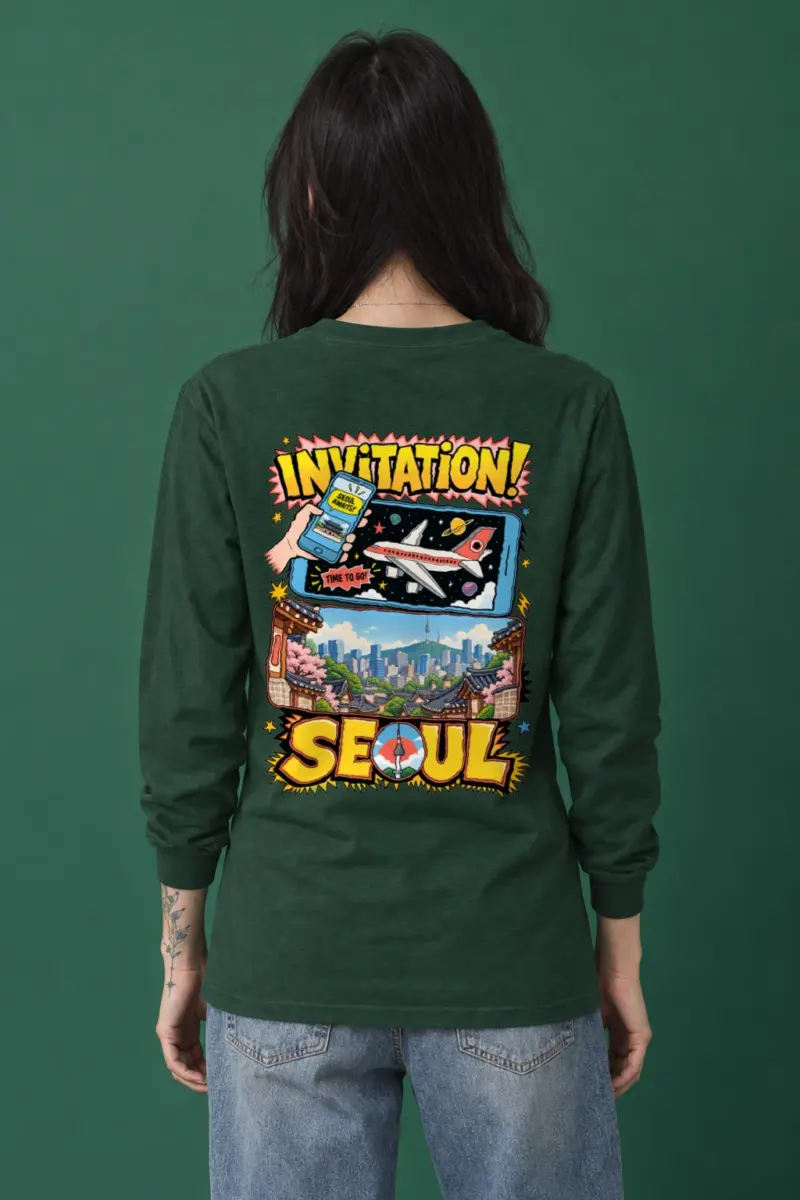 "Seoul Awaits" Unisex Longsleeve T-shirt