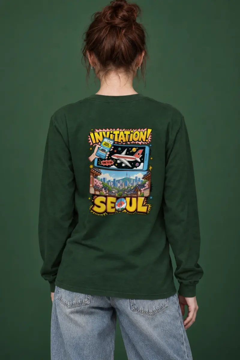 "Seoul Awaits" Unisex Longsleeve T-shirt