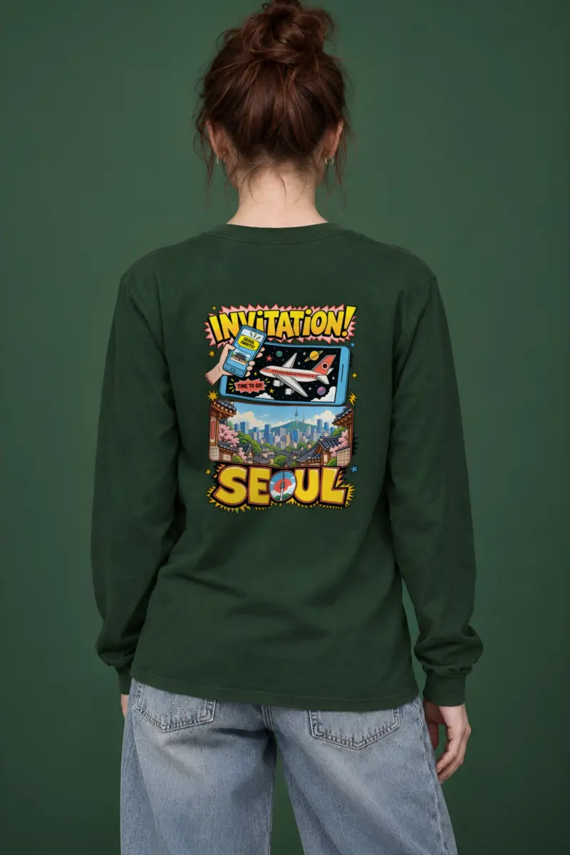 "Seoul Awaits" Unisex Longsleeve T-shirt